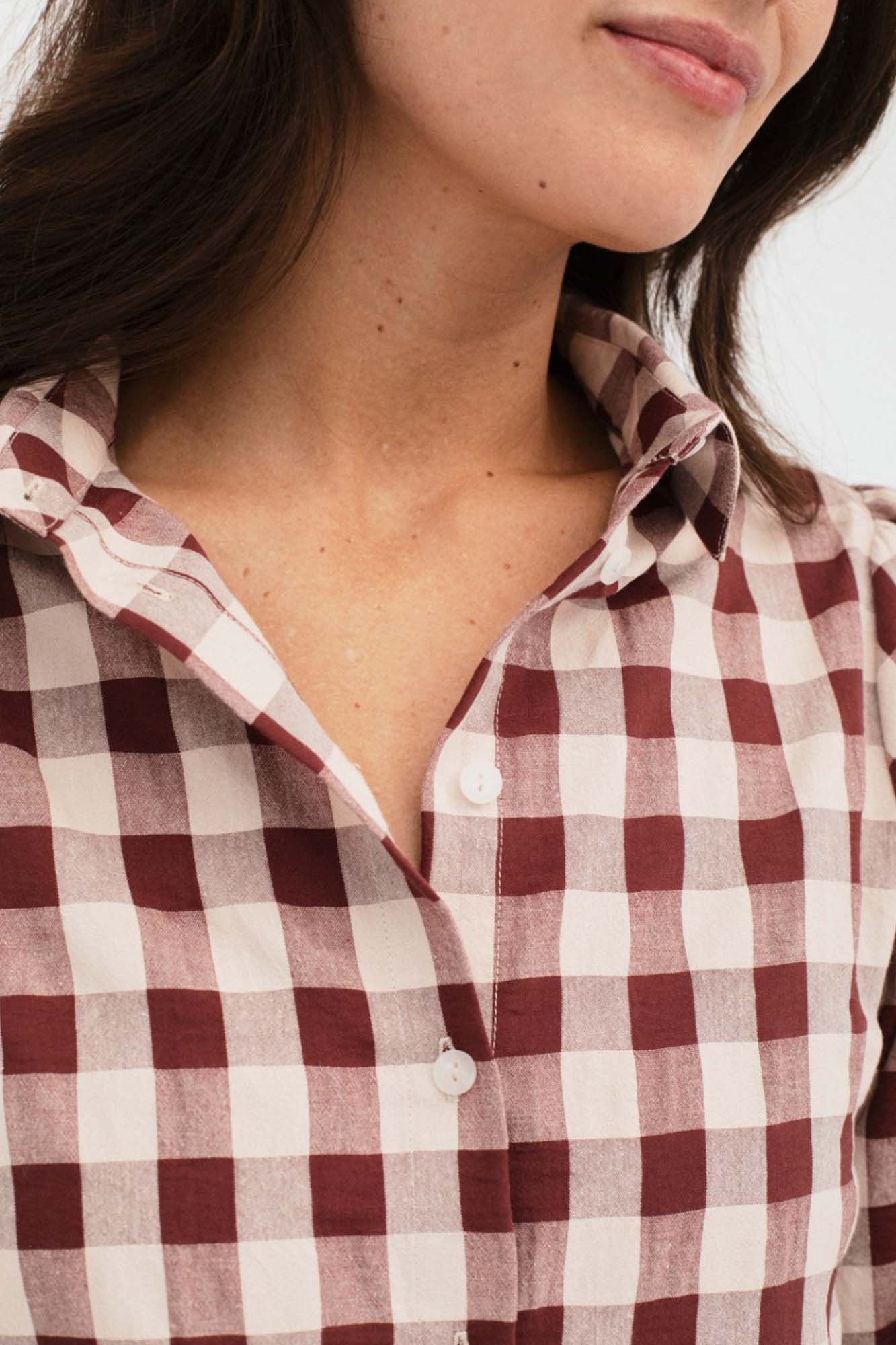 Camisa granate MARLENE