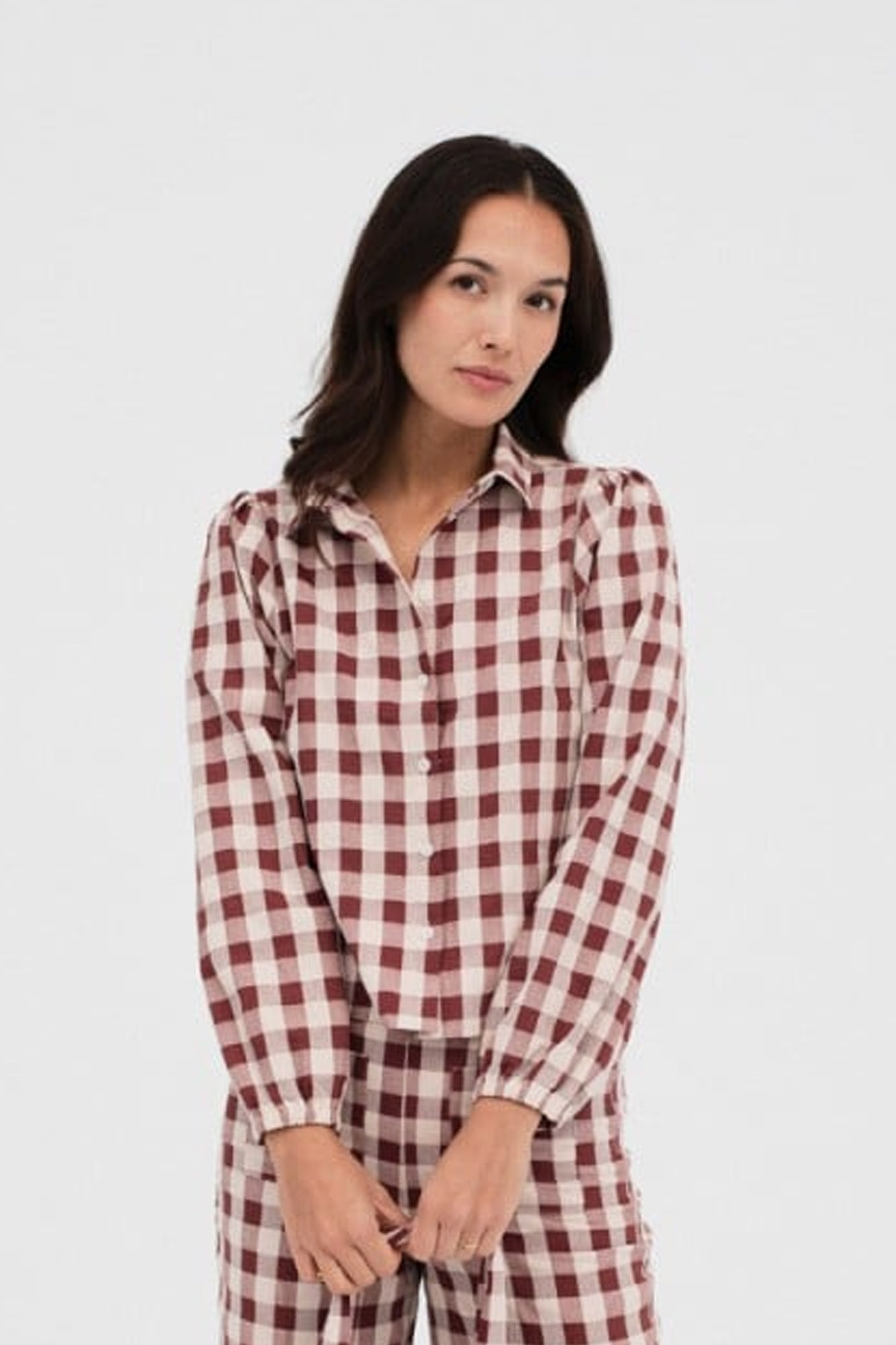 Camisa granate MARLENE