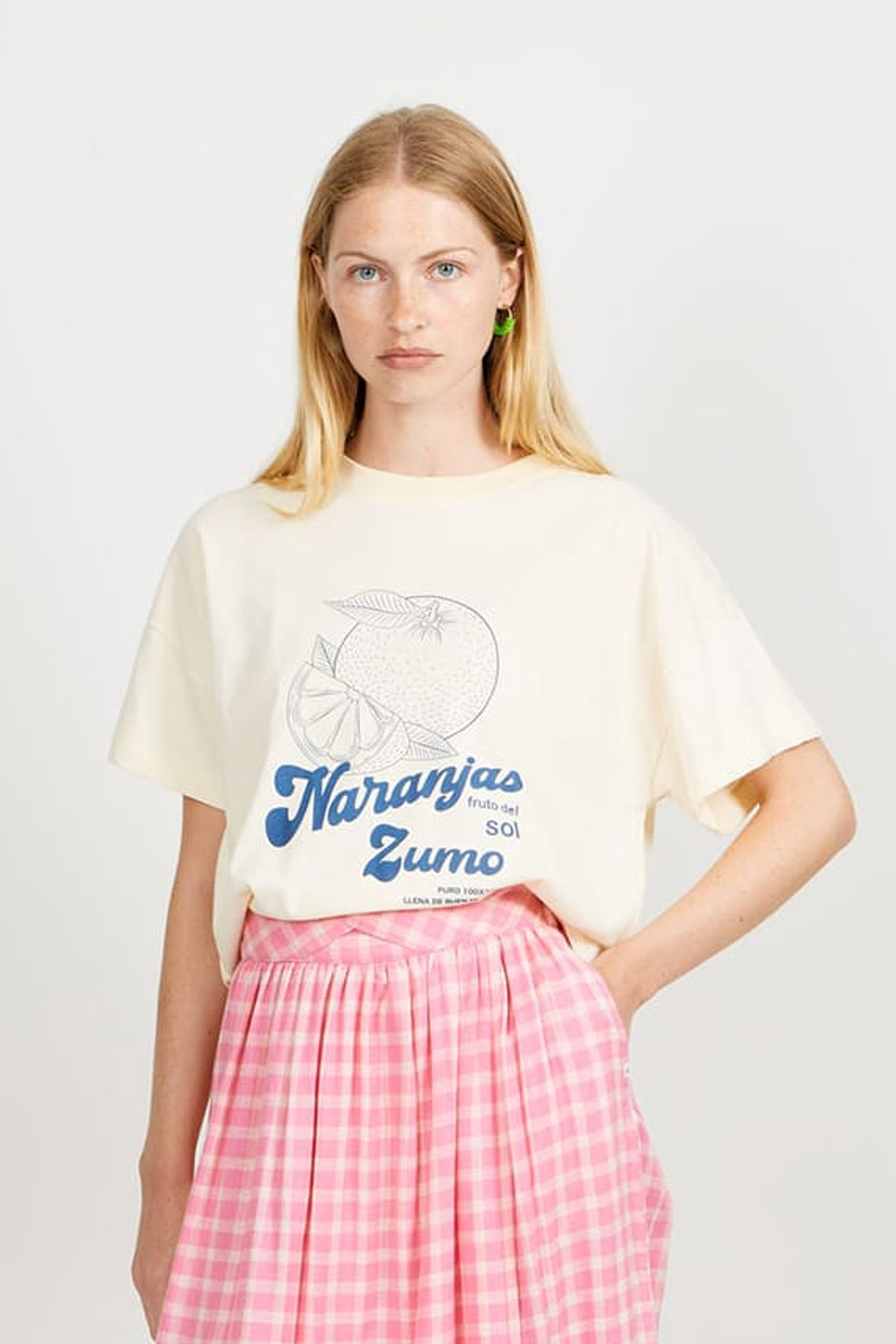 Camiseta de algodón NARANJAS ZUMO