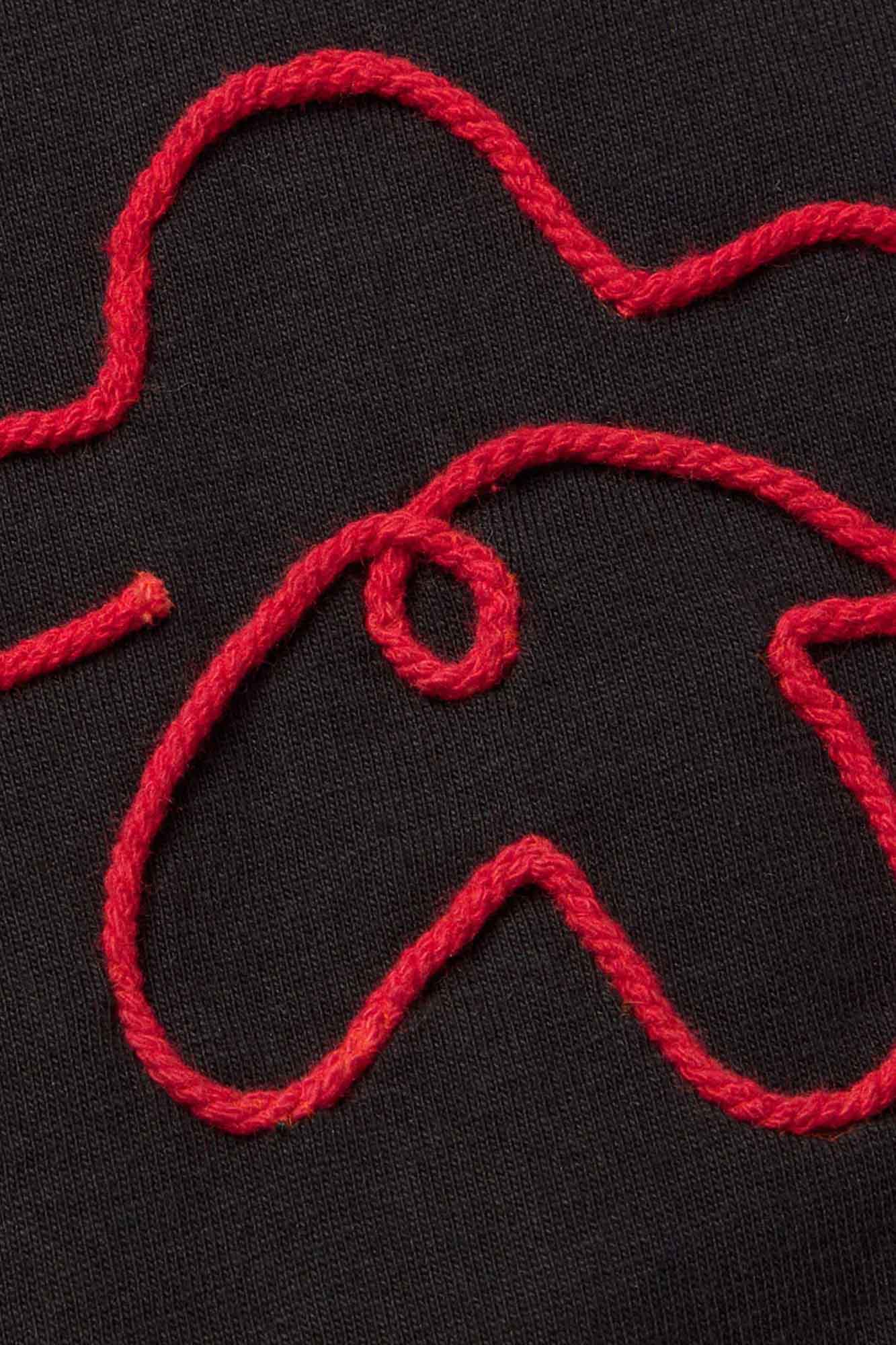 Camiseta de algodón bordada a mano FLOWER VOLTA - Imagen 5