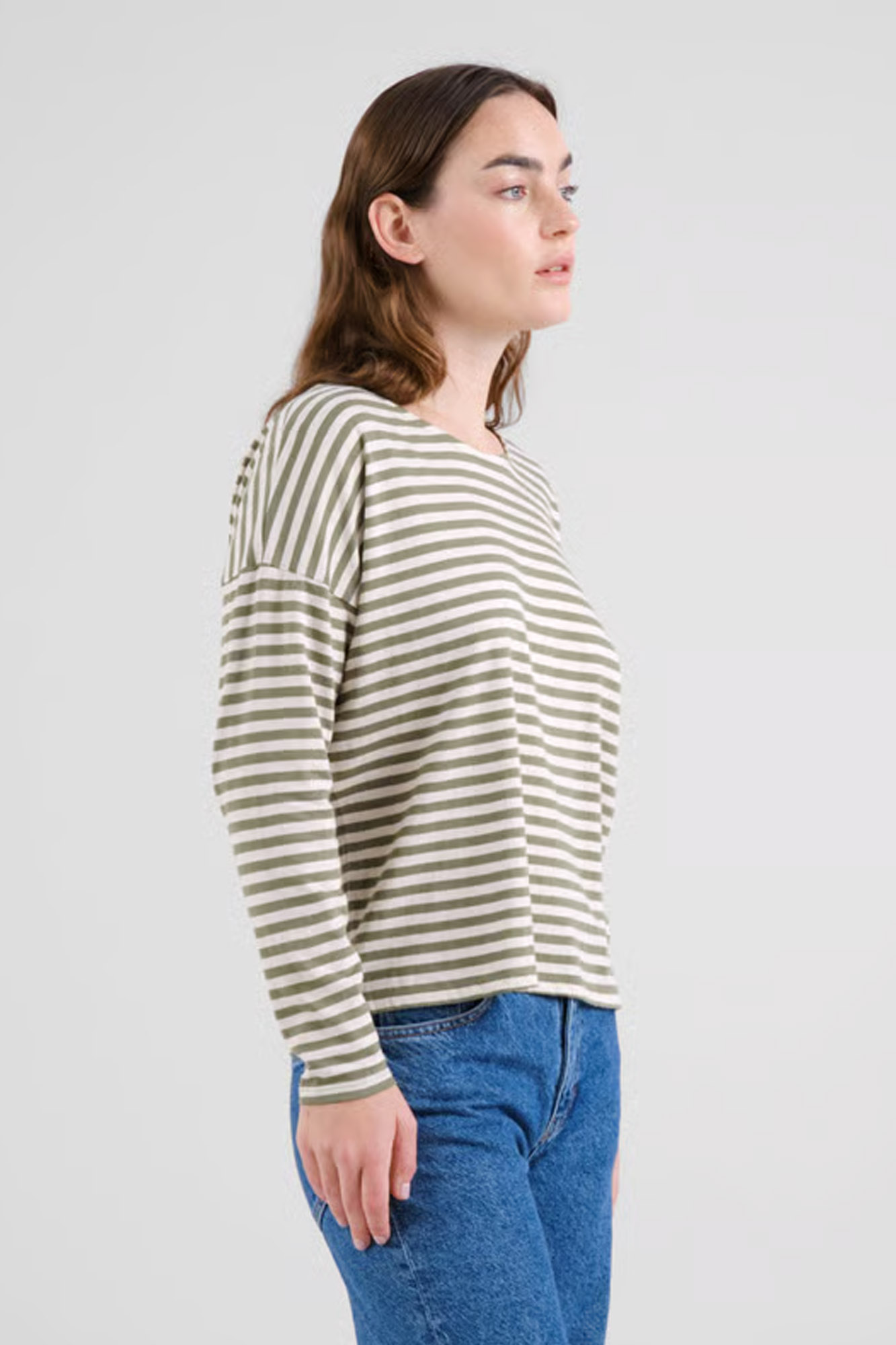 Camiseta de algodón orgánico HUMLEDAL LEAF GREEN