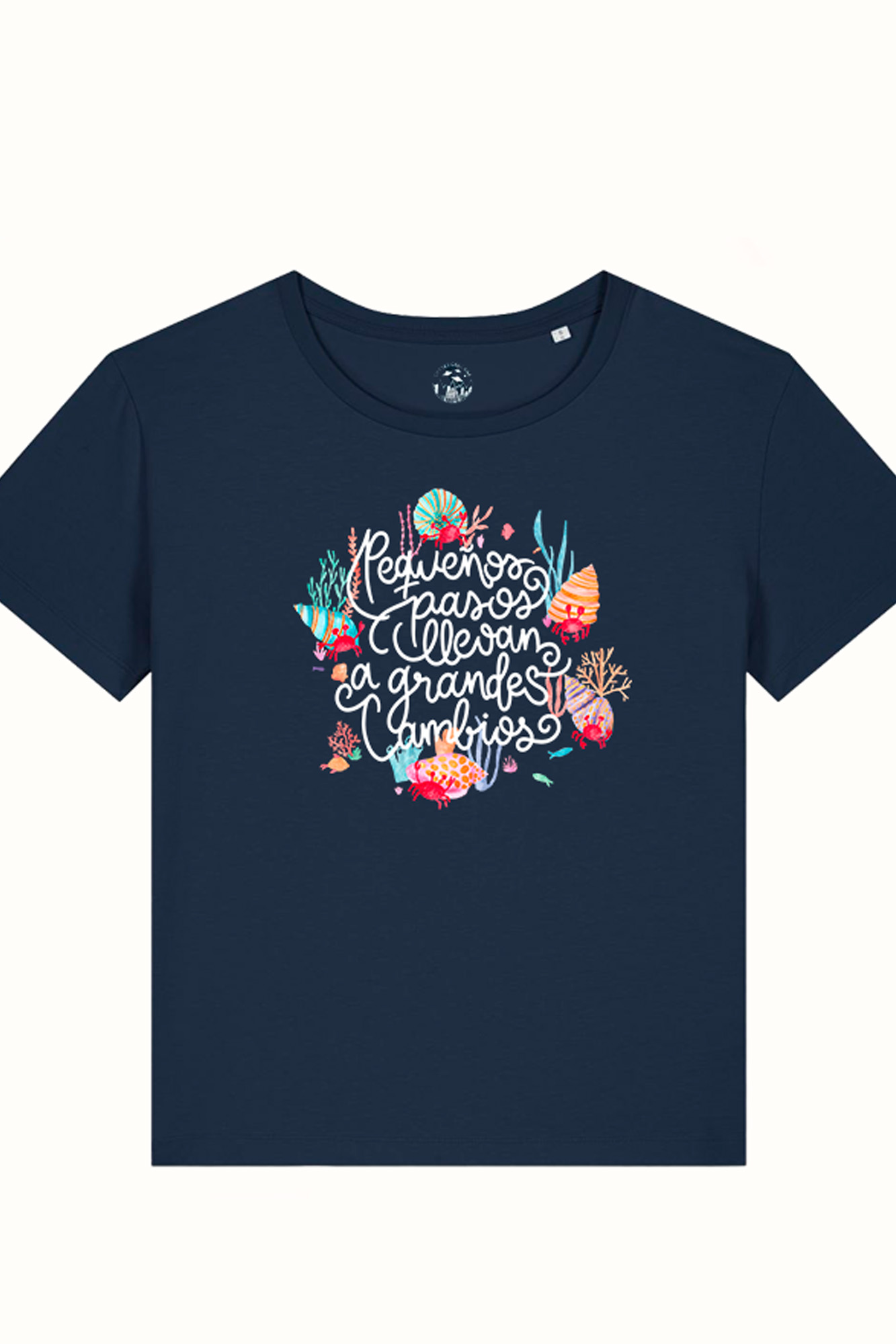 Camiseta de algodón orgánico PEQUEÑOS PASOS