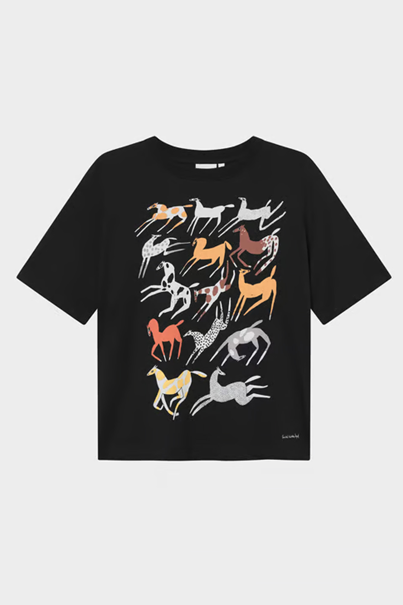 Camiseta de algodón orgánico VADSTENA MUSTANG PARTY