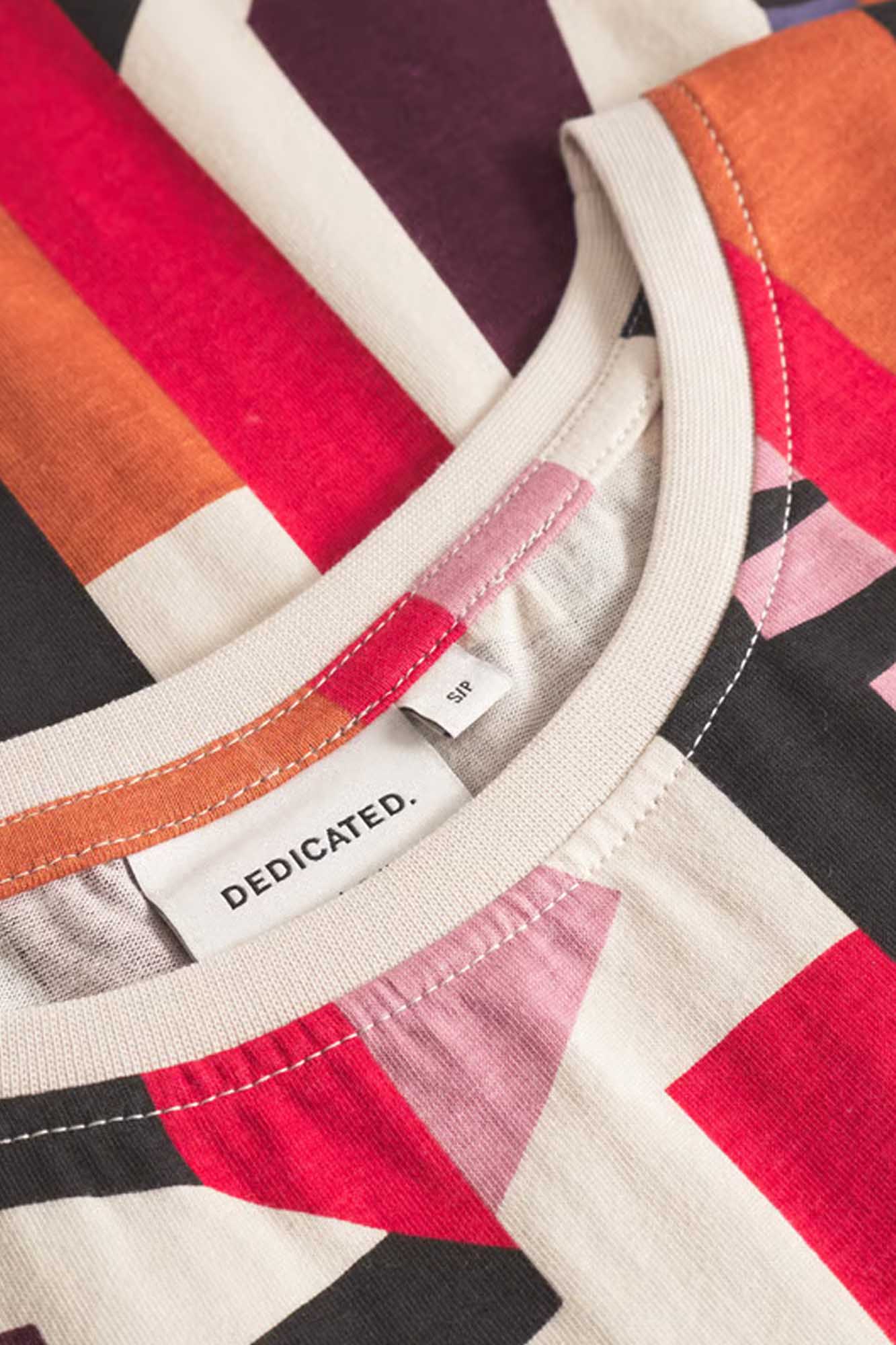 Camiseta de algodón orgánico VISBY ABSTRACT