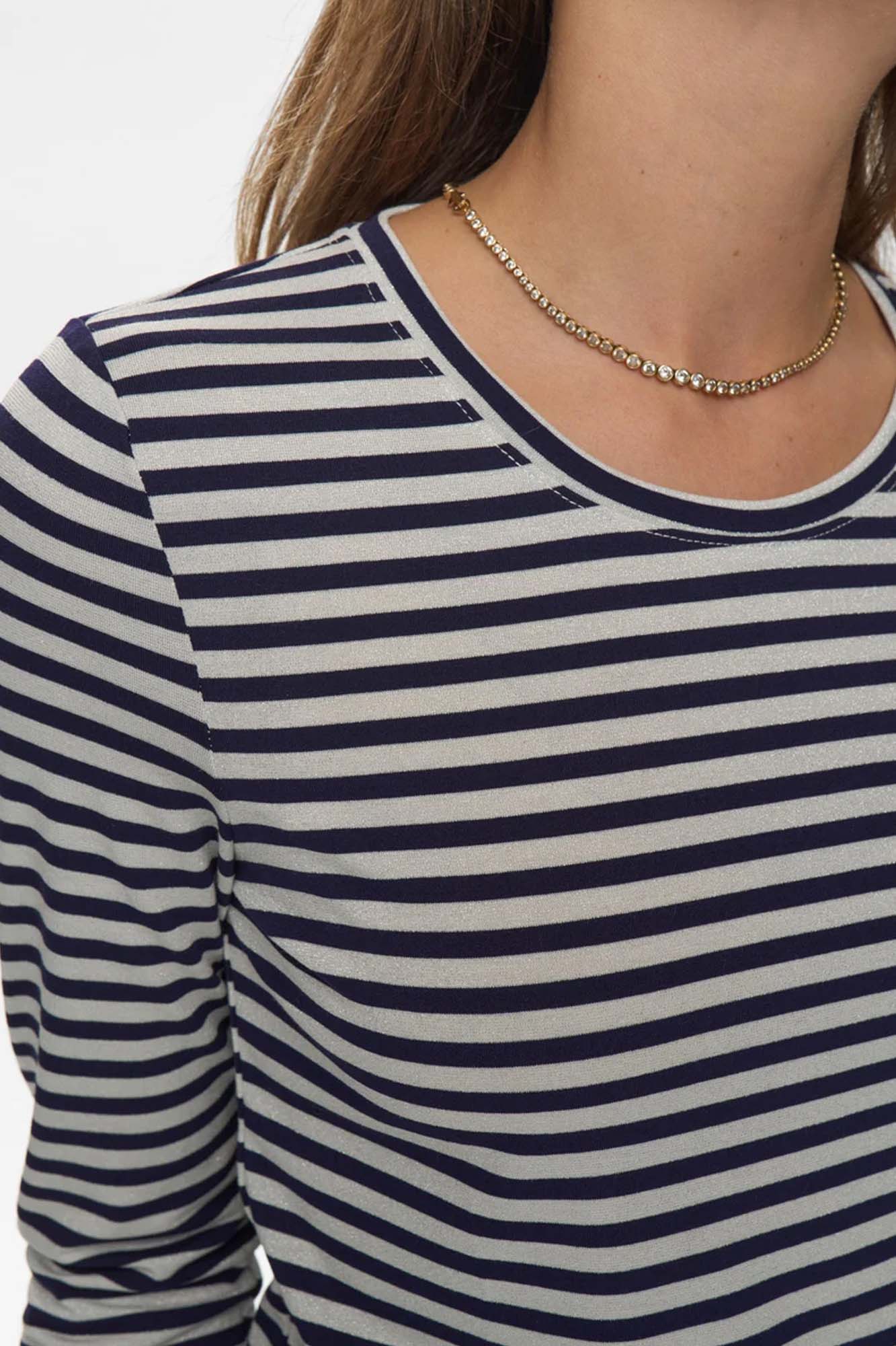 Camiseta de rayas NURIXIE SILVER