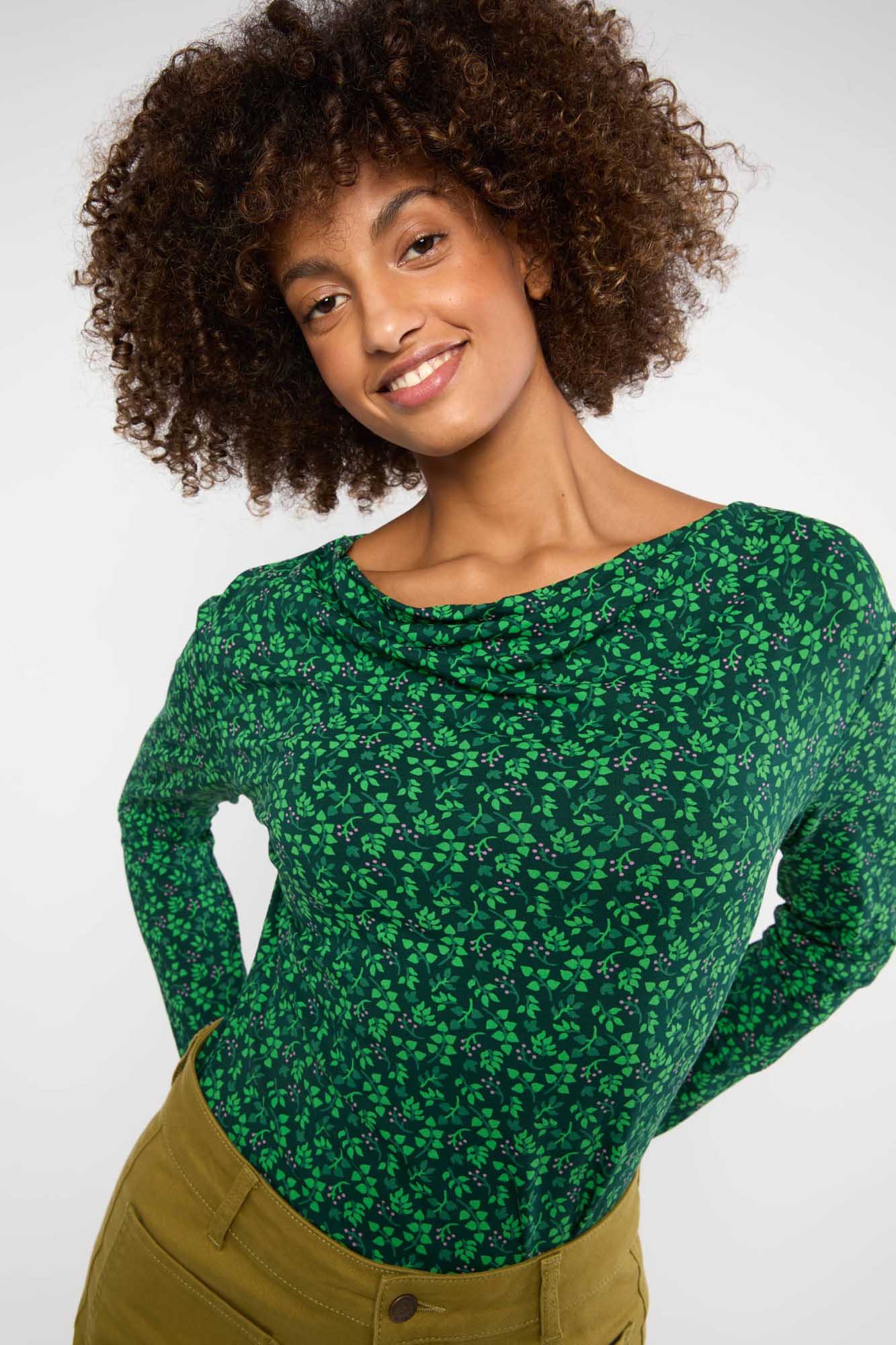 Camiseta con escote drapeado WISHFUL IVY