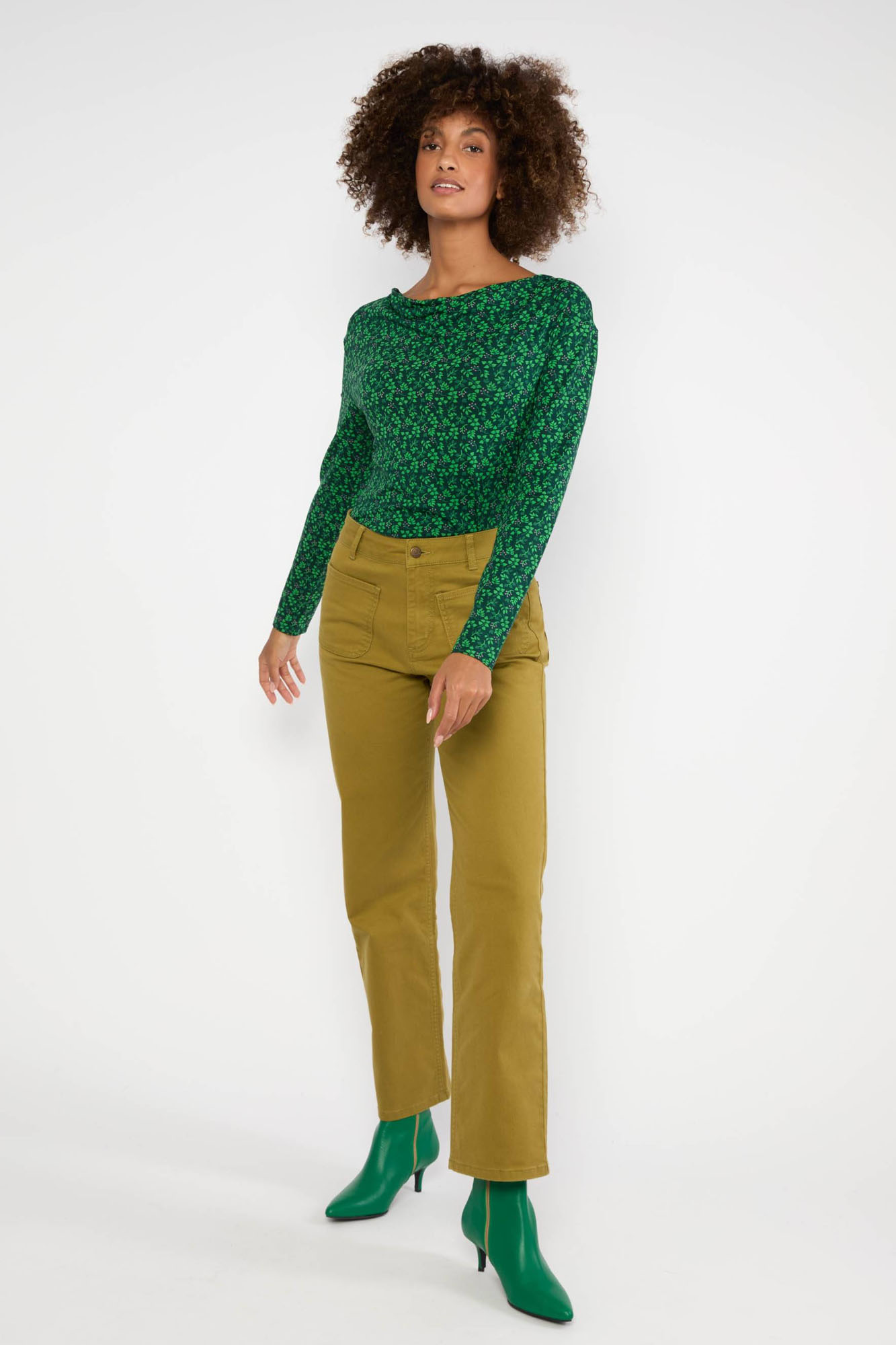 Camiseta con escote drapeado WISHFUL IVY - Imagen 4