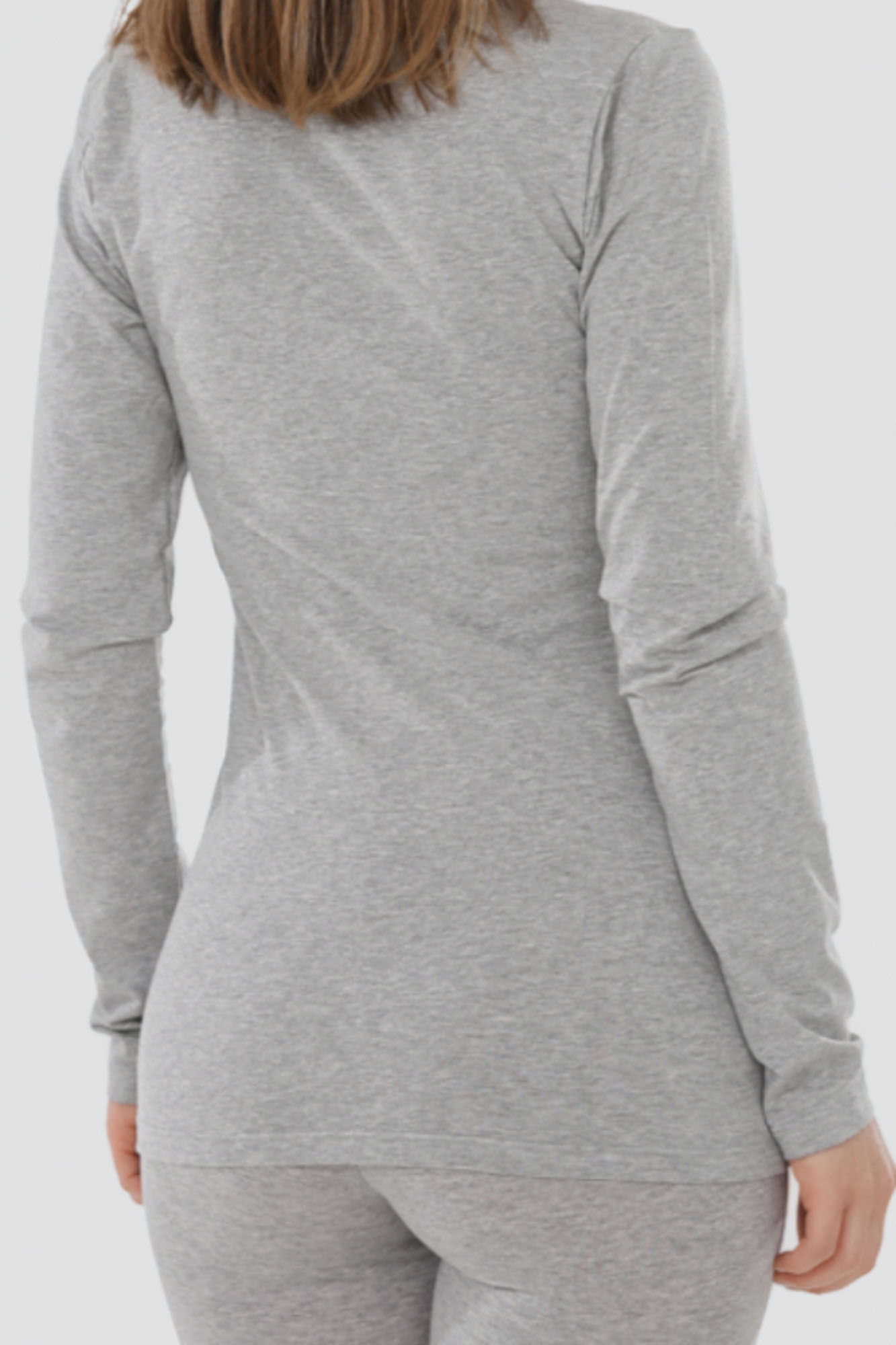 CAMISETA INTERIOR de algodón orgánico LANGARM GRIS