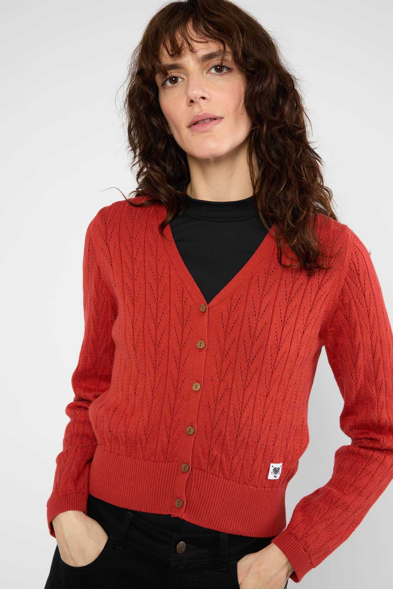 Cárdigan rojo SAVE THE WORLD