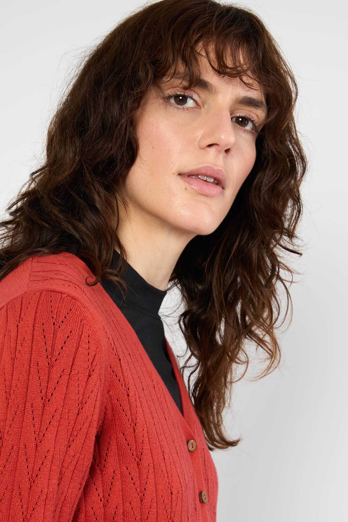 Cárdigan rojo SAVE THE WORLD