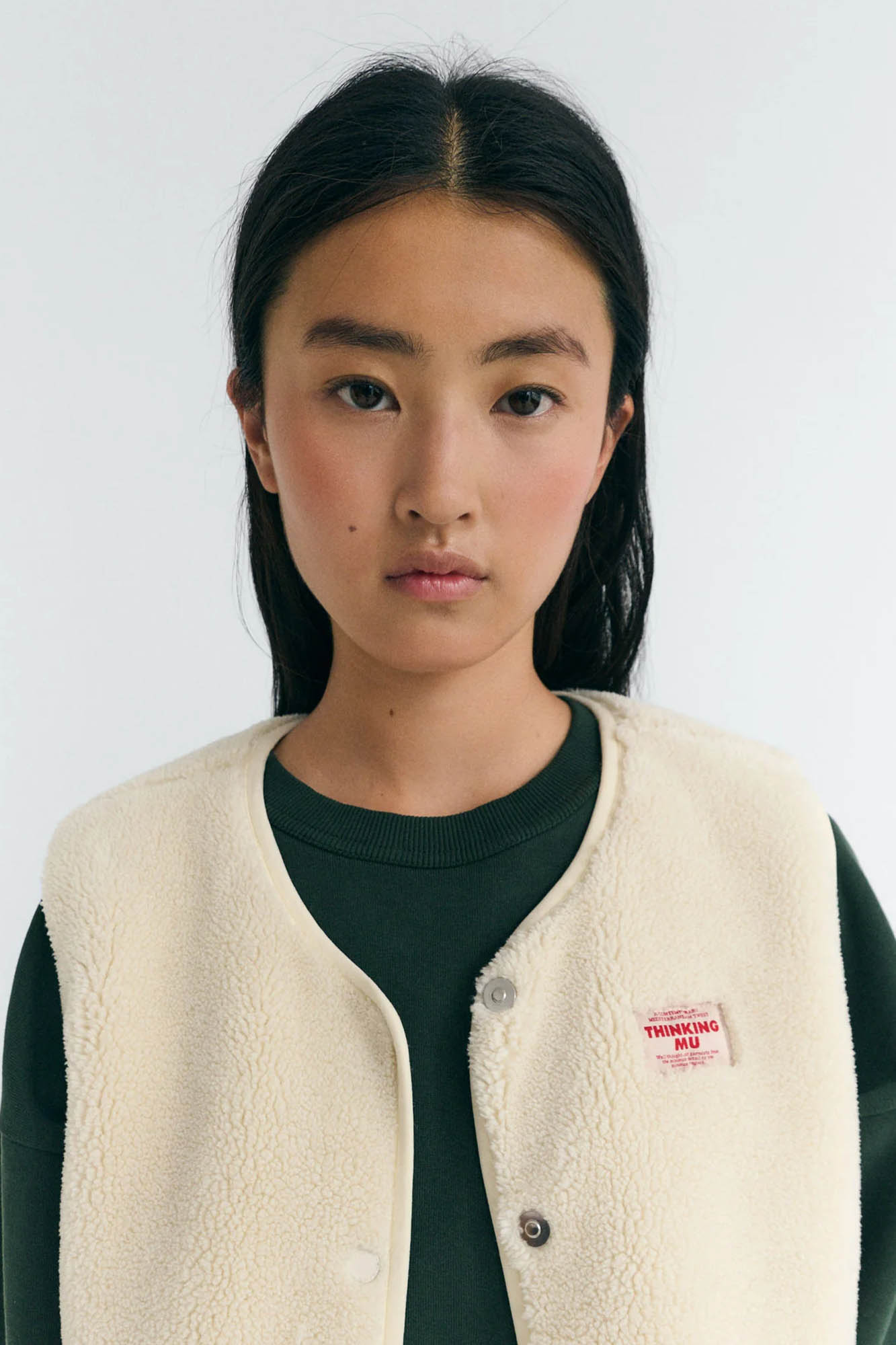 Chaleco de borreguito crudo JAY