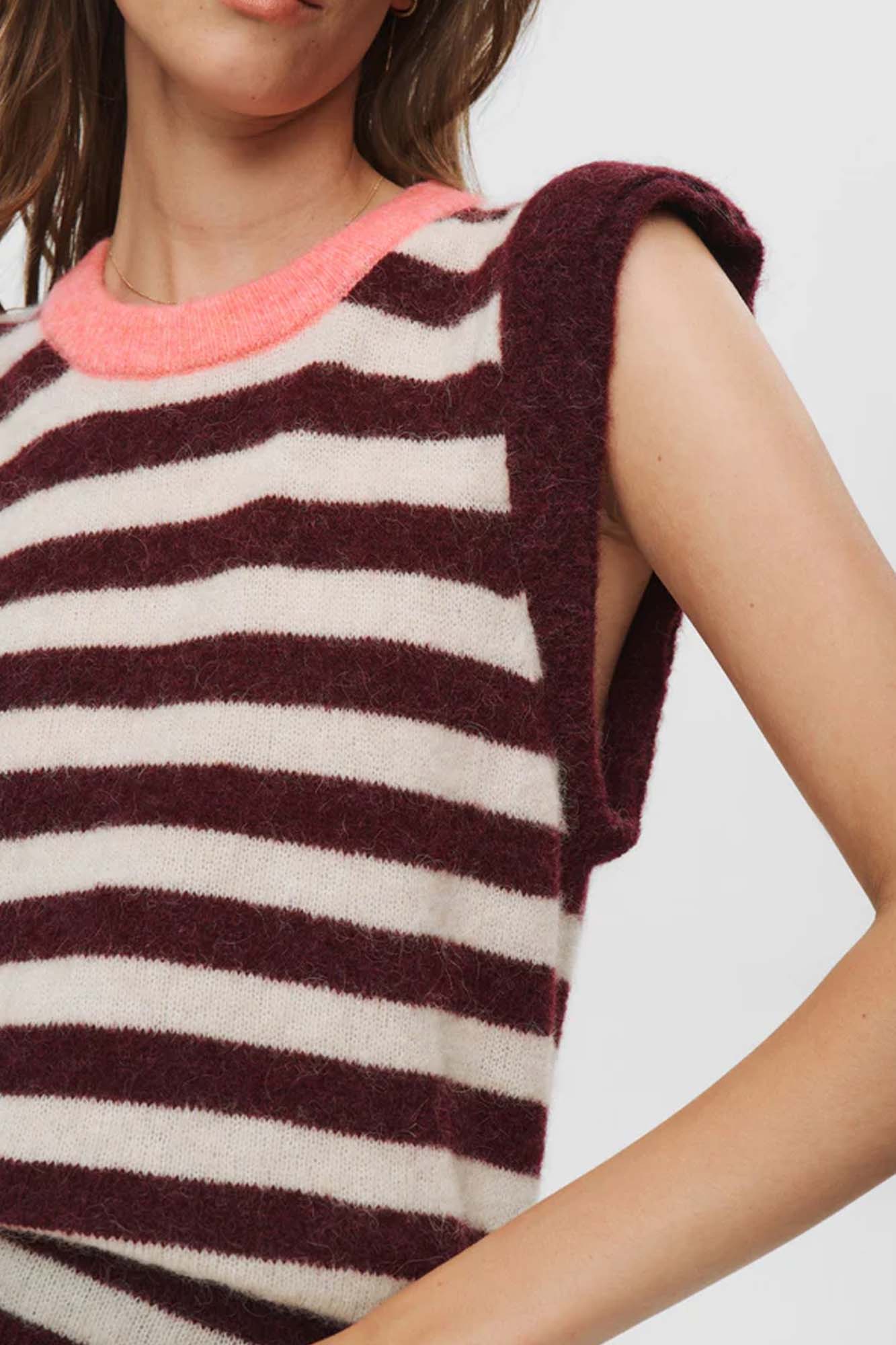 Chaleco de rayas NUCIARA - Imagen 4