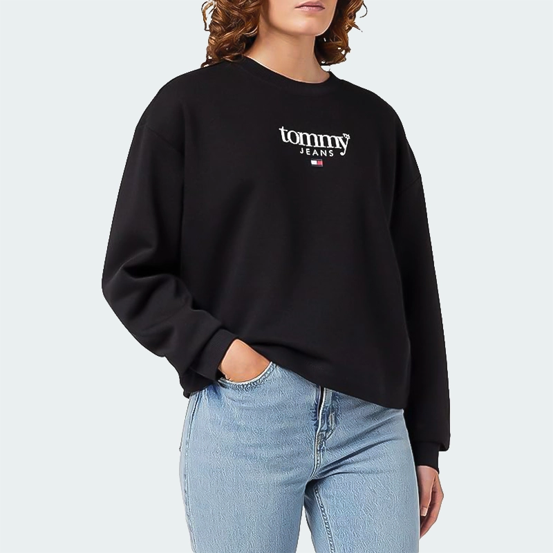 Buzo Tommy Jeans Relaxed Fit Negro Mujer K05125