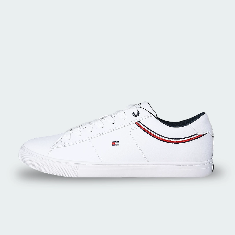 Tenis Tommy Jeans Essential Leather Trainers Hombre K06381