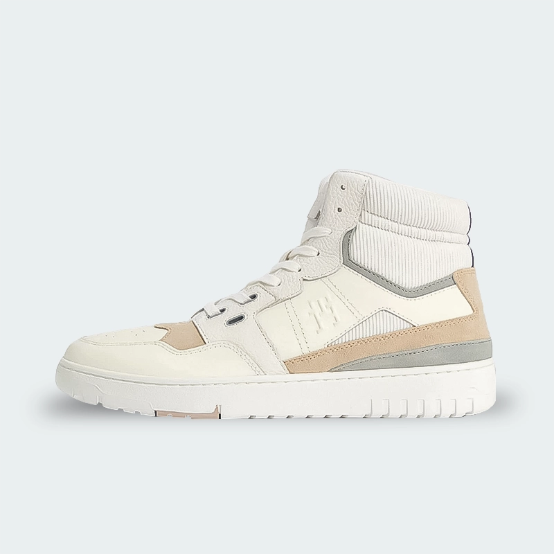 Tenis Tommy Mixed Texture Mid-Top Basketball Trainers Hombre K06389