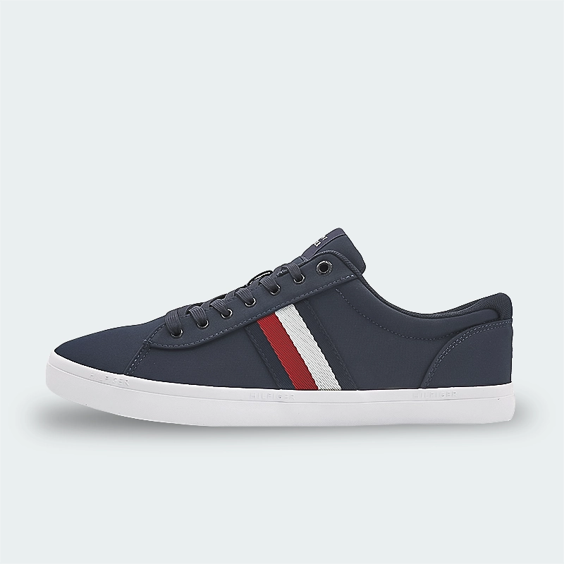 Tenis Tommy Hilfiger Iconic Vulc Stripes Mesh Hombre K06345