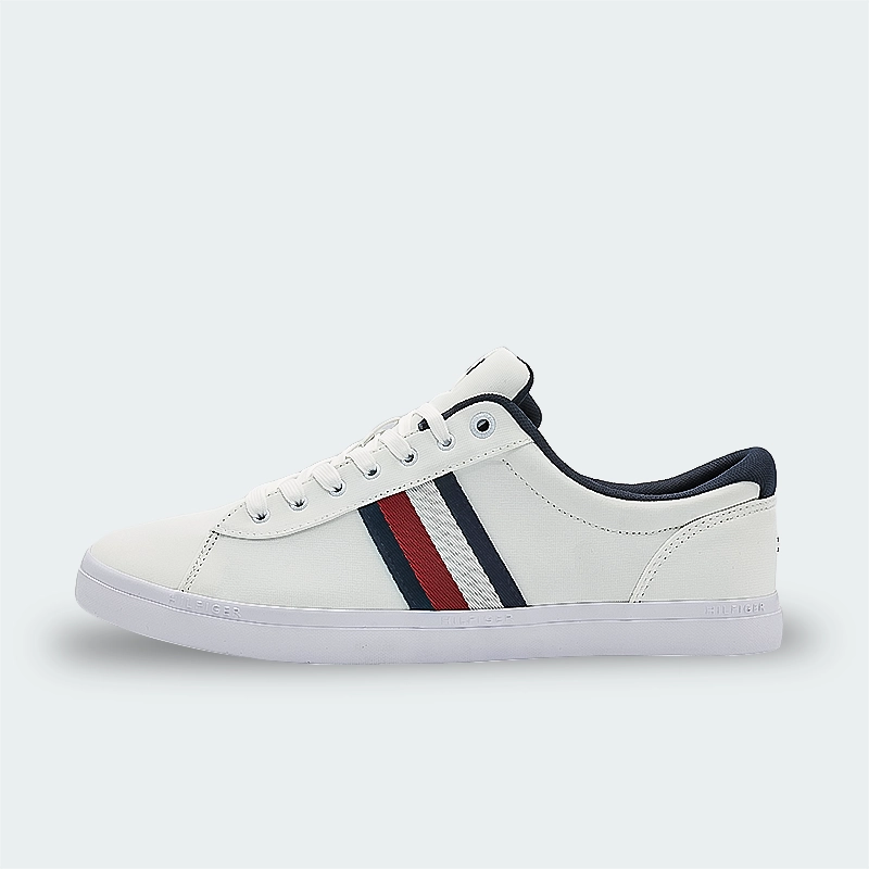 Tenis Tommy Hilfiger Iconic Vulc Stripes Mesh Hombre K06343