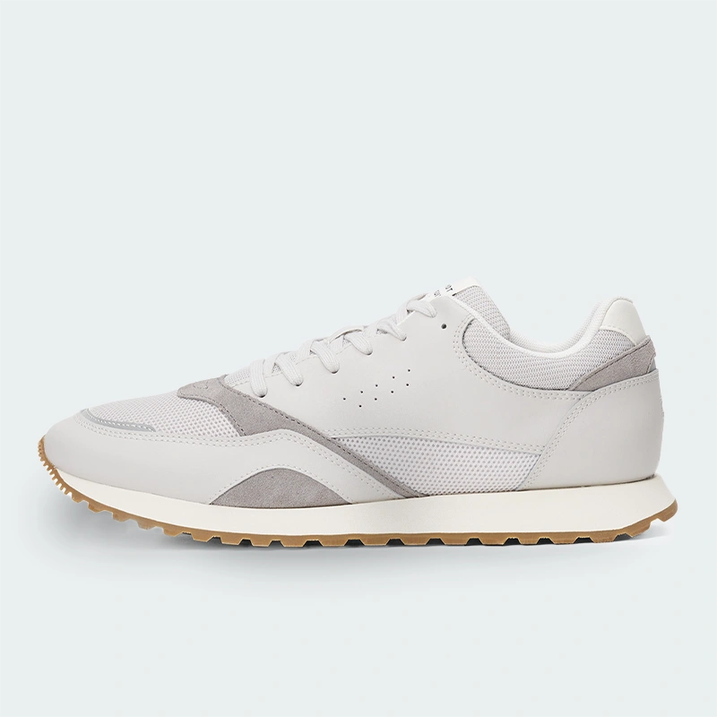 Tenis Tommy Hilfiger Mesh Logo Trainers Gris Hombre K06355