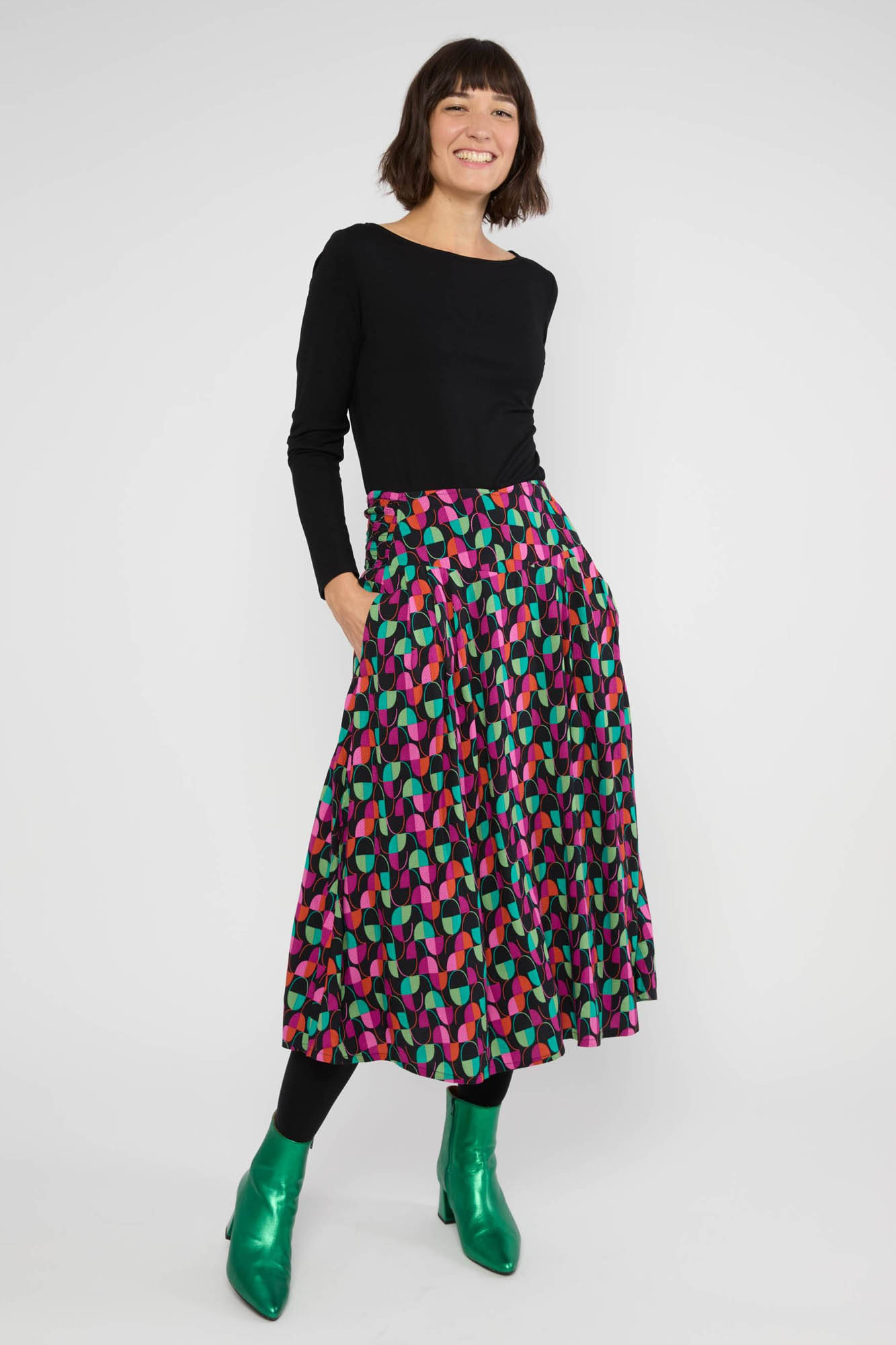 Falda midi HAPPY HIPS