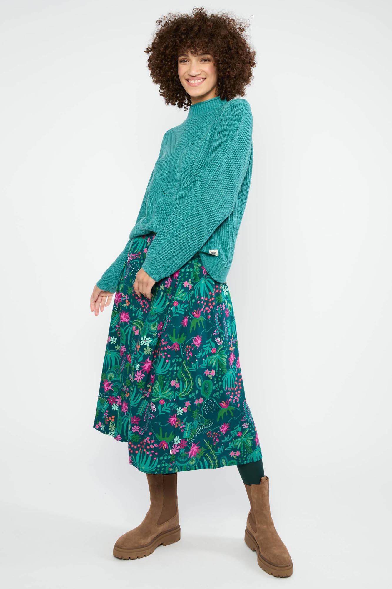 Falda midi SWING AROUND THE CLOCK