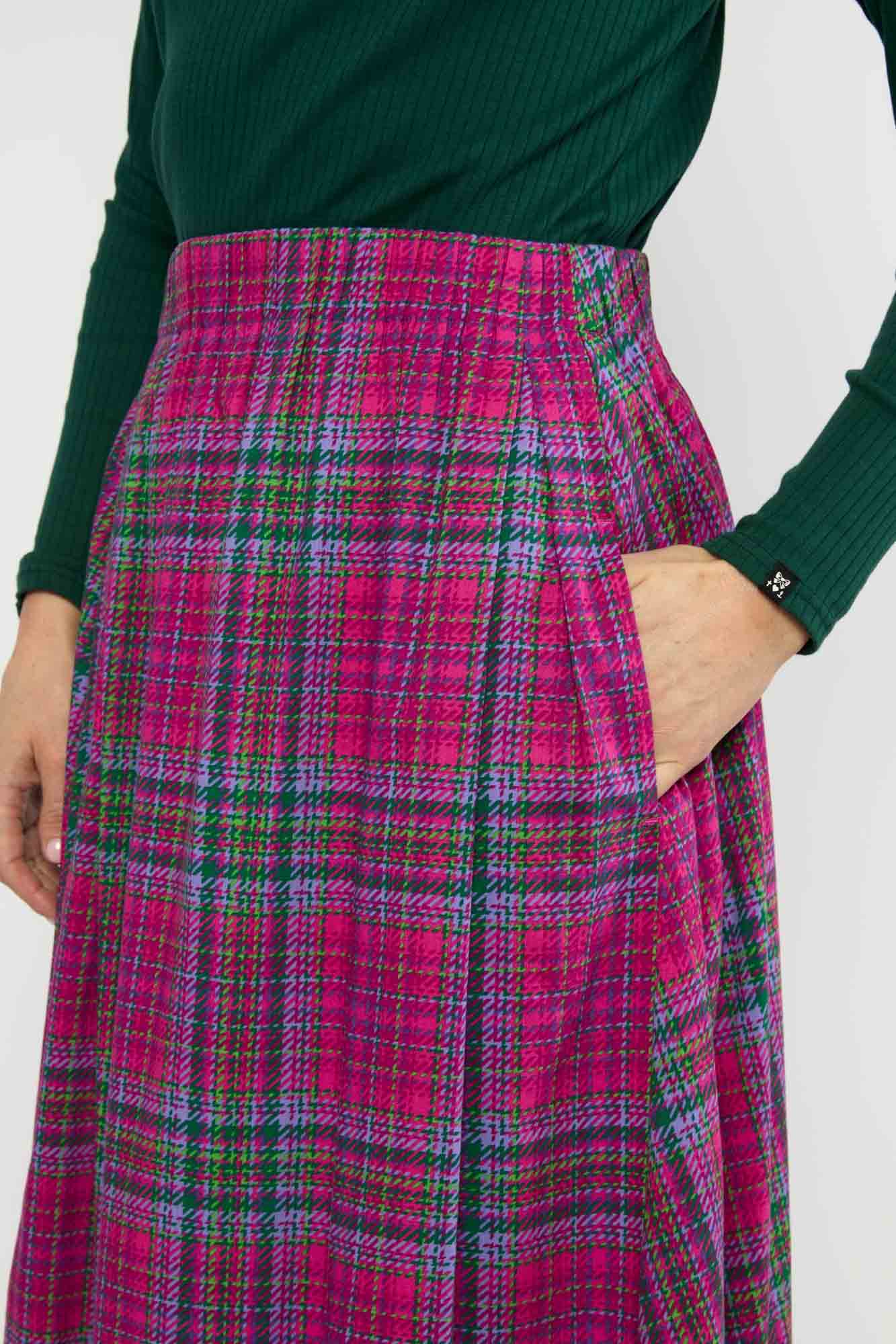 Falda midi SWING AROUND THE CLOCK PINK - Imagen 3