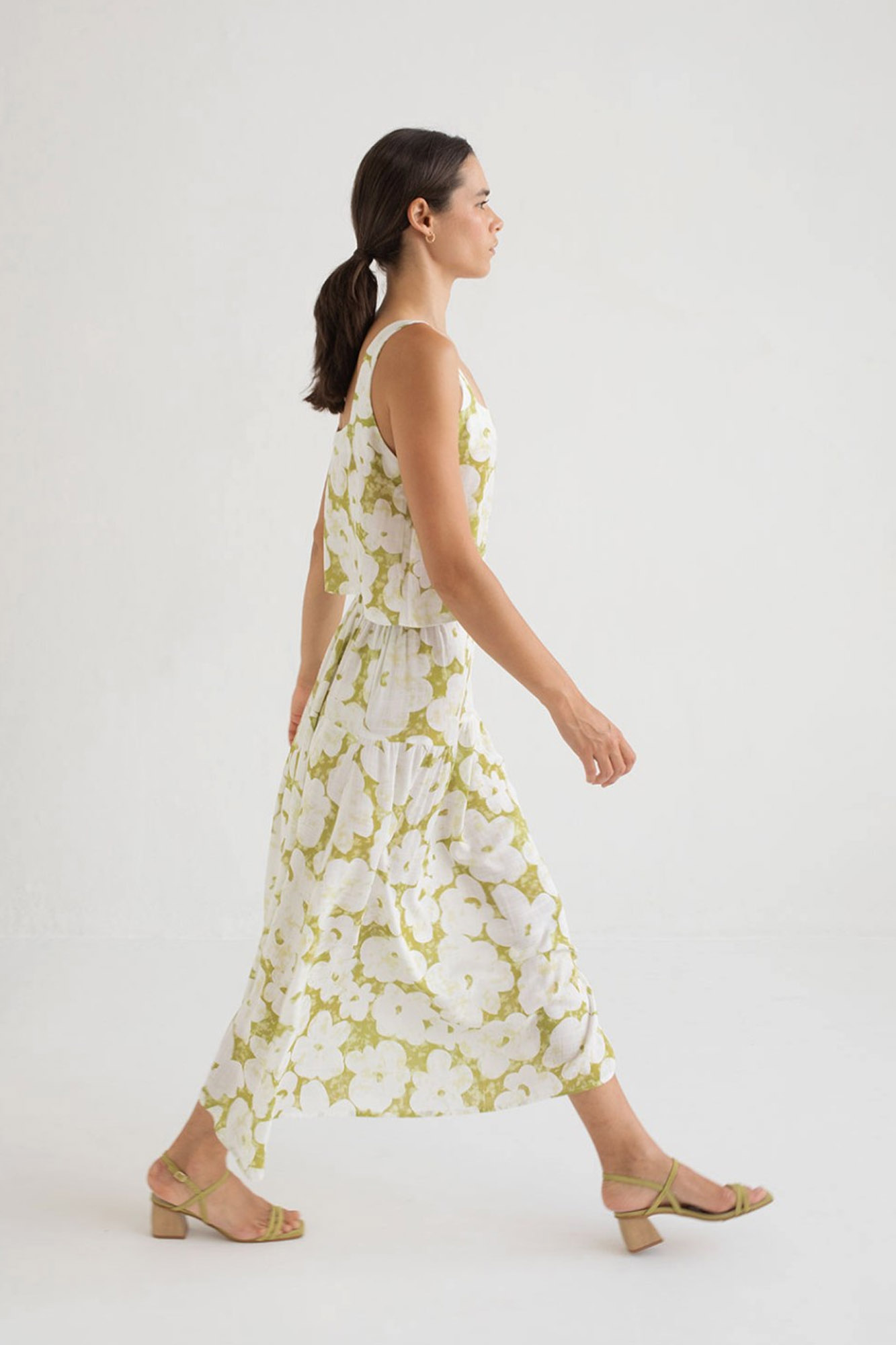 Falda vaporosa BURU VERDE