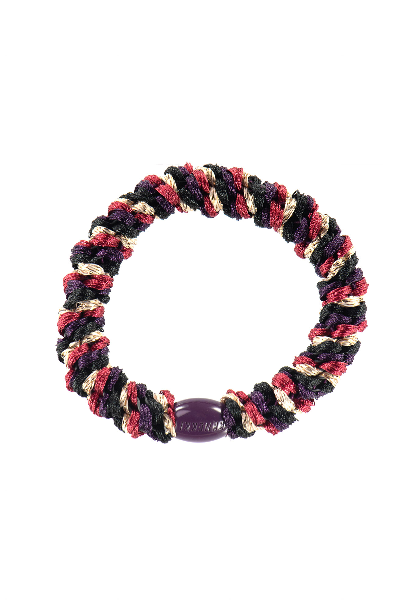 Goma para el pelo KKNEKKI BORDEAUX BLACK