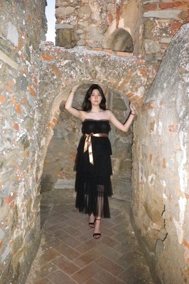 Vestido mujer tul largo