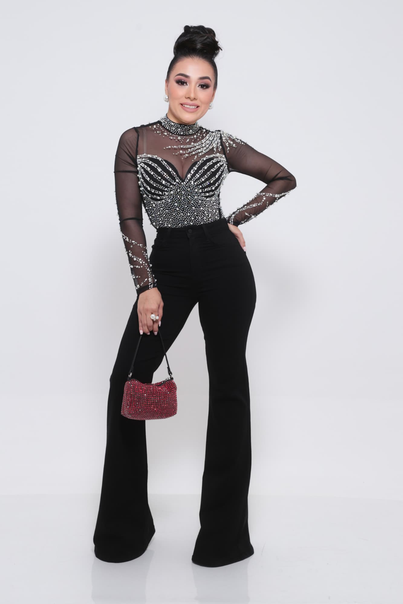 JEANS JUST BLACK NEGRO CAMPANA P06661