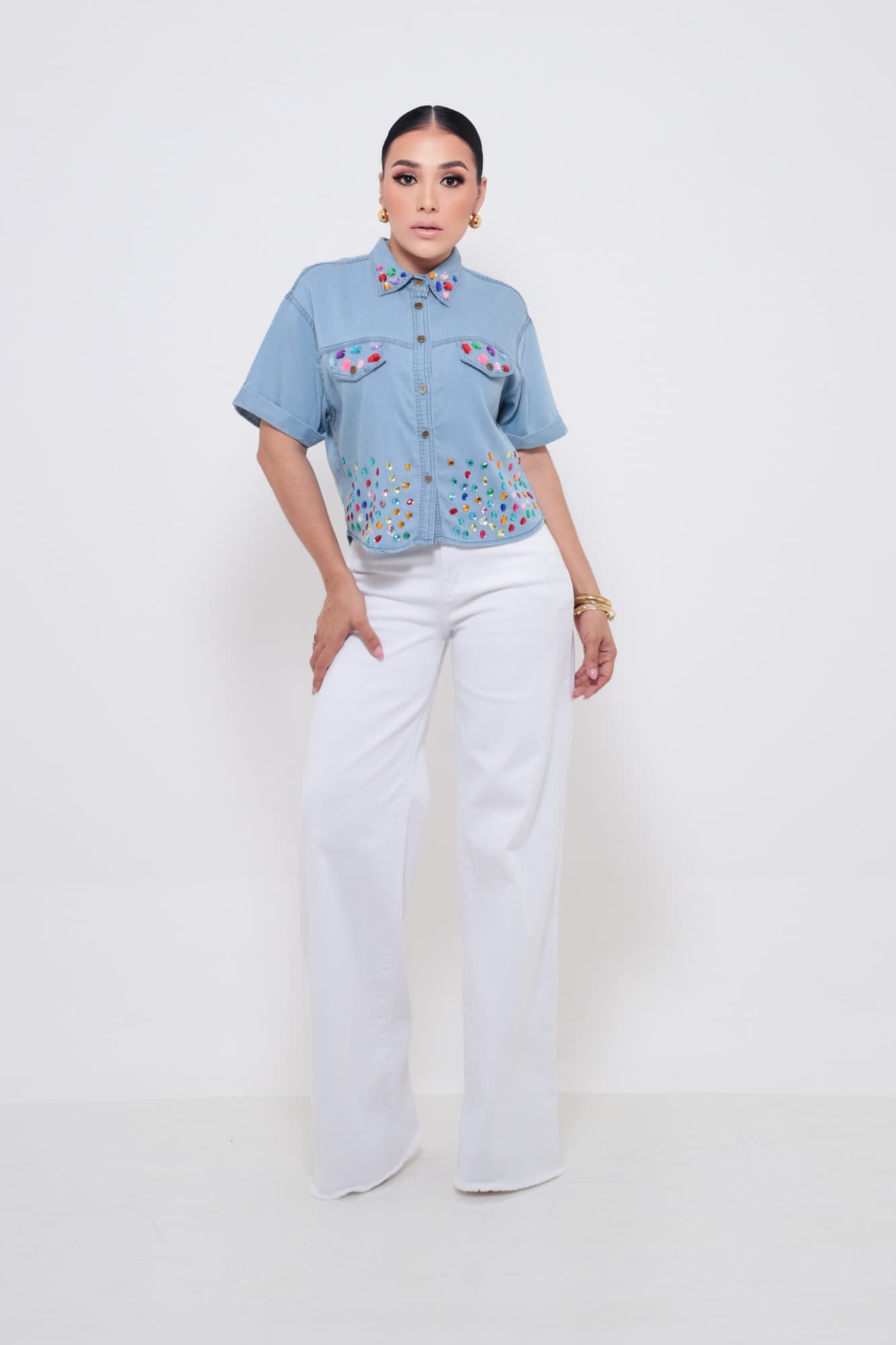 JEANS BLANCO VIBRANT RESTO P06632