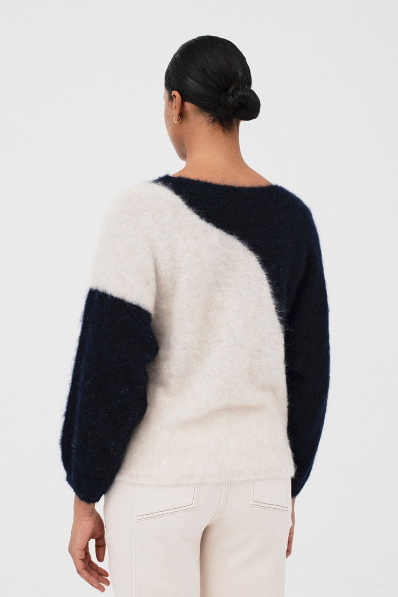 Jersey con cuello añadido AMARA NAVY - Imagen 3