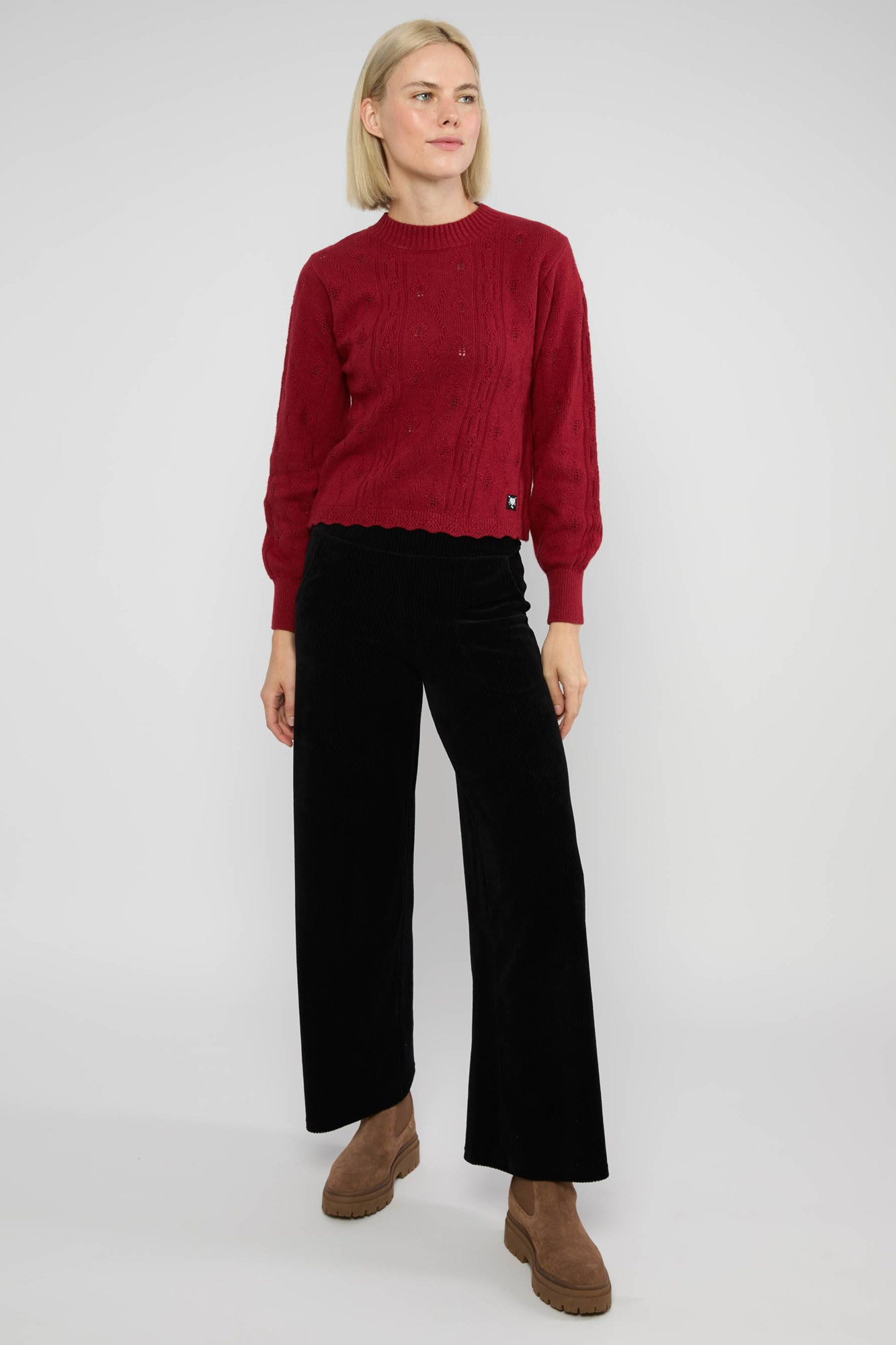 Jersey de punto FINE CRAFT ROJO