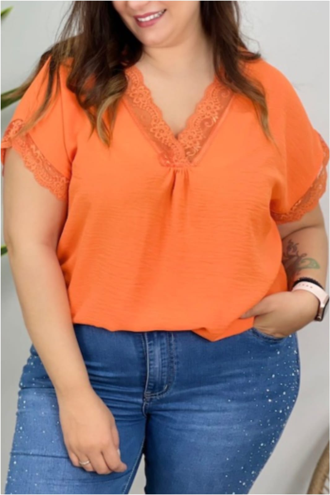 Lencera mujer manga corta Talla Grande