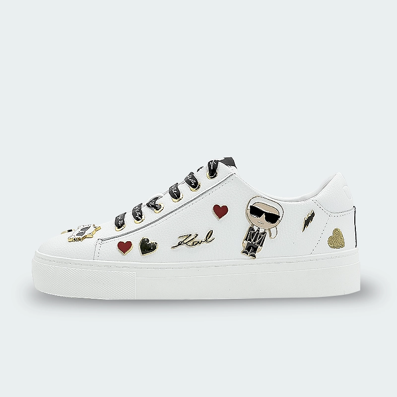 Tenis Karl Lagerfeld Cate Pins Lace Up White Mujer K05784