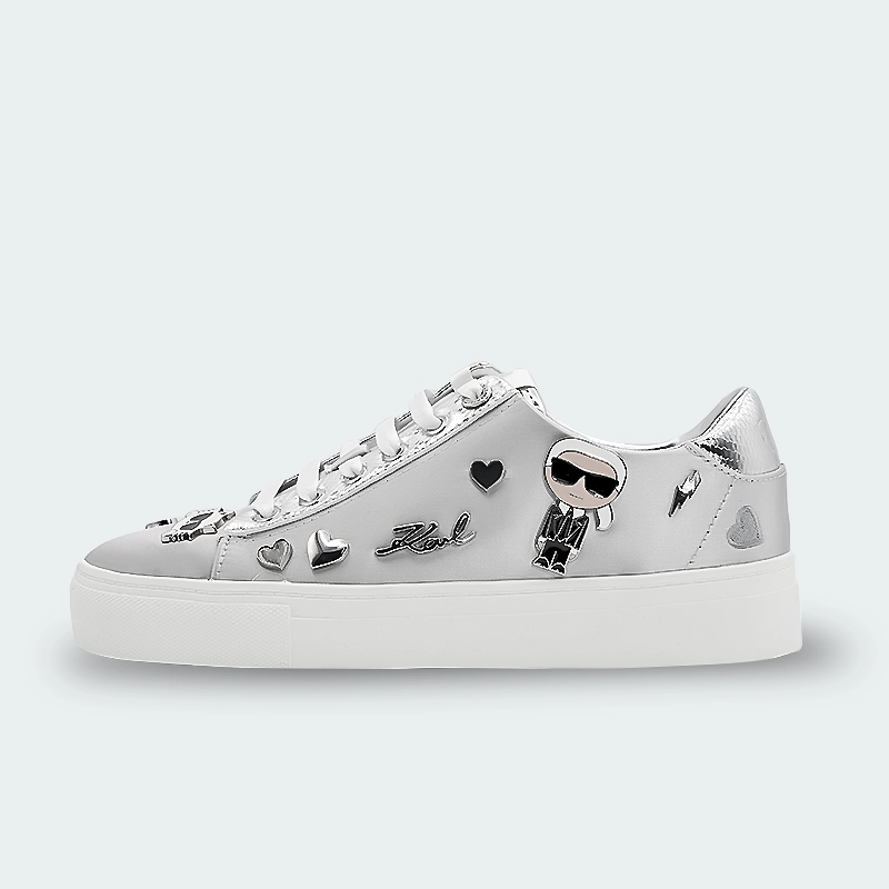 Tenis Karl Lagerfeld Cate Pins Silver Mujer K05785