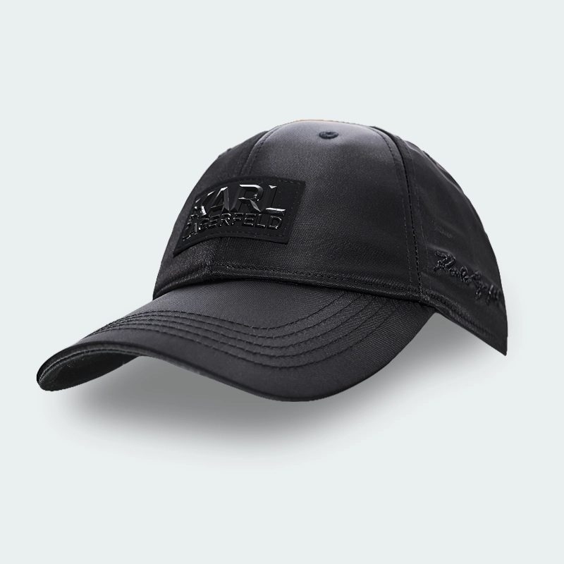 Gorra Karl Lagerfeld 6 Panel KL Logo Patch Cap Negro K05246