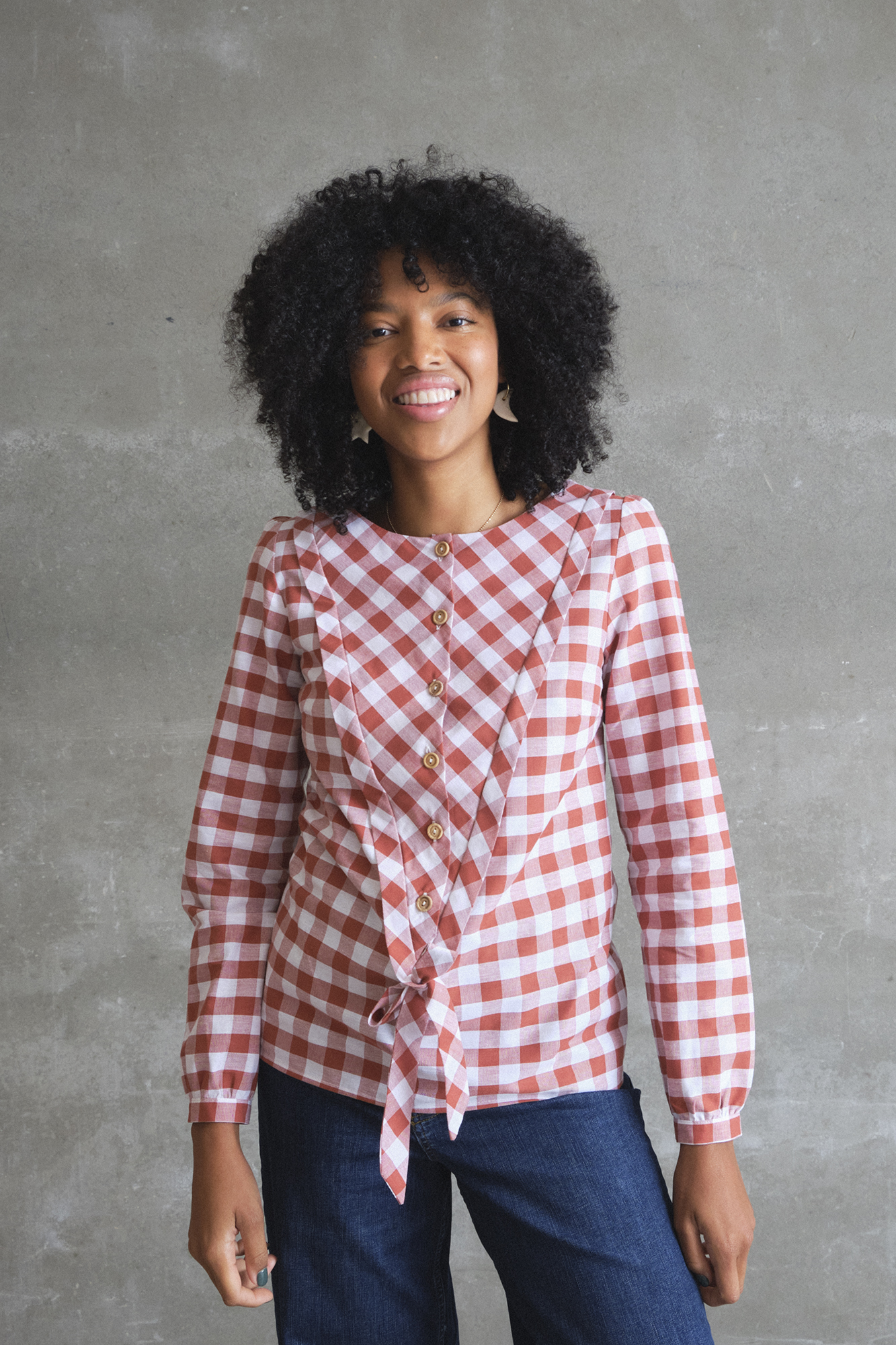 Blusa de cuadros COGUMELO