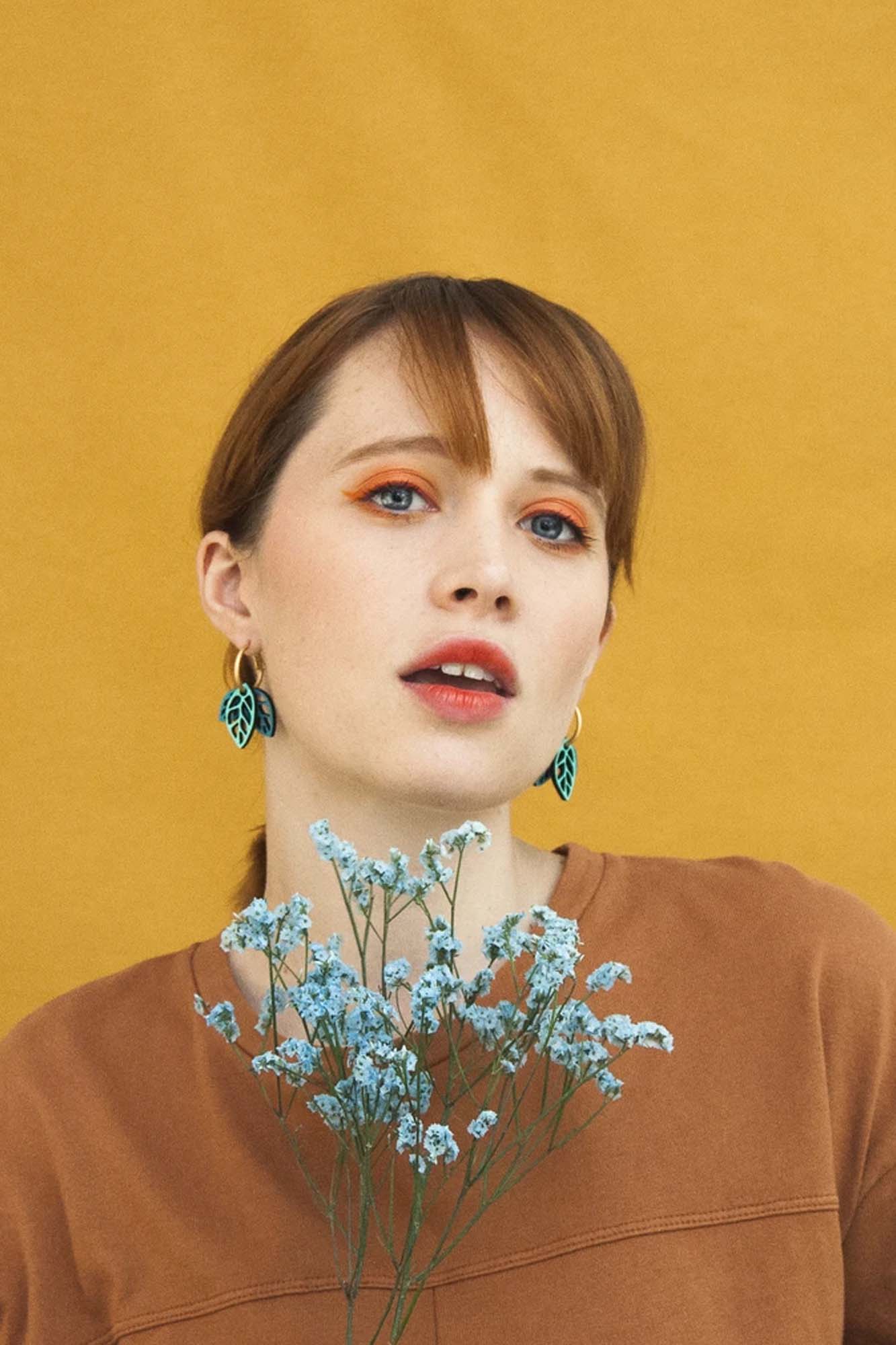 Pendientes de madera RUSTLING GREEN