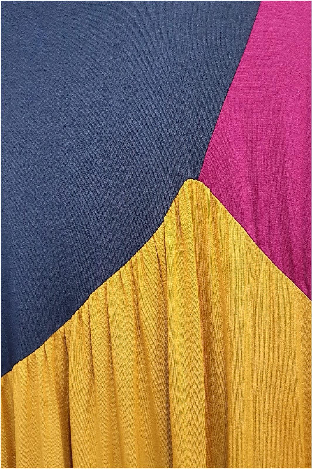 Vestido largo mujer tricolor