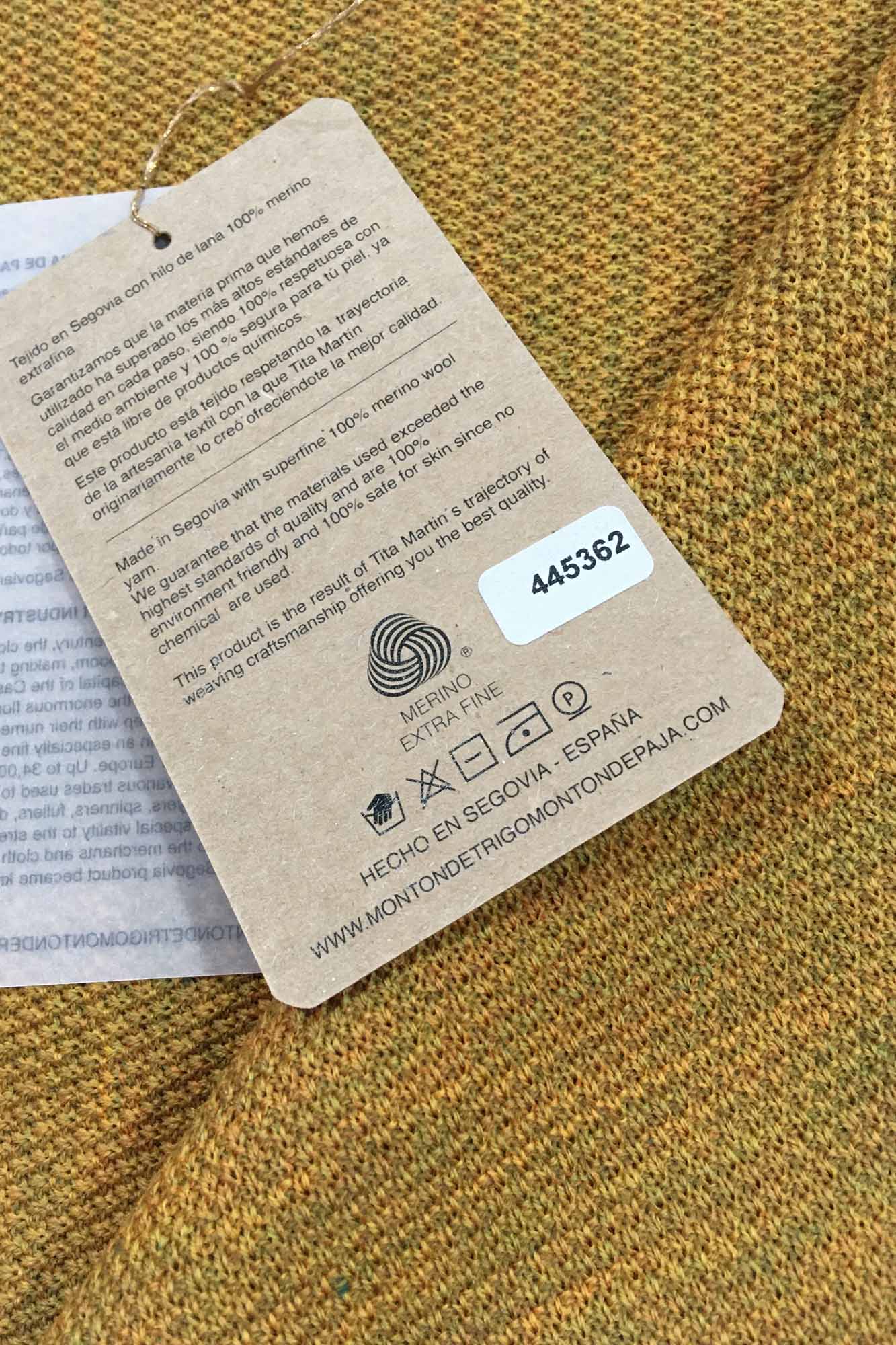 CHAL MERINO MOSTAZA 445362 - Imagen 3