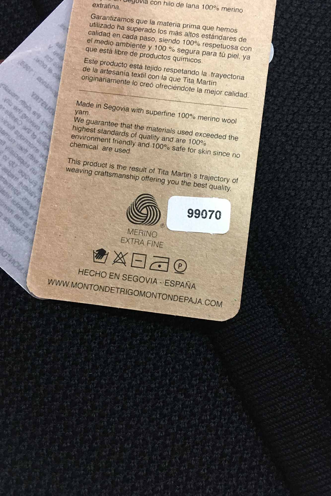 CHAL MERINO NEGRO 99070 - Imagen 3