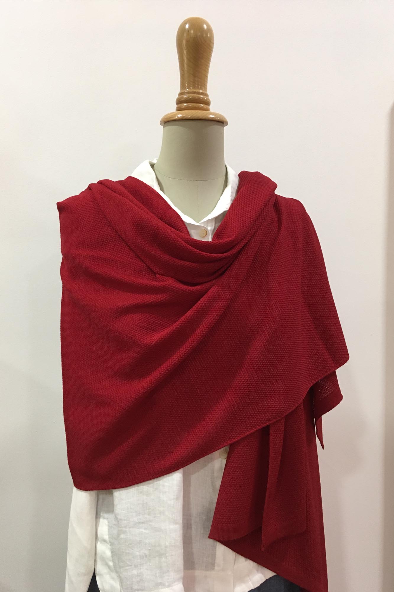 CHAL MERINO ROJO OSCURO 00768