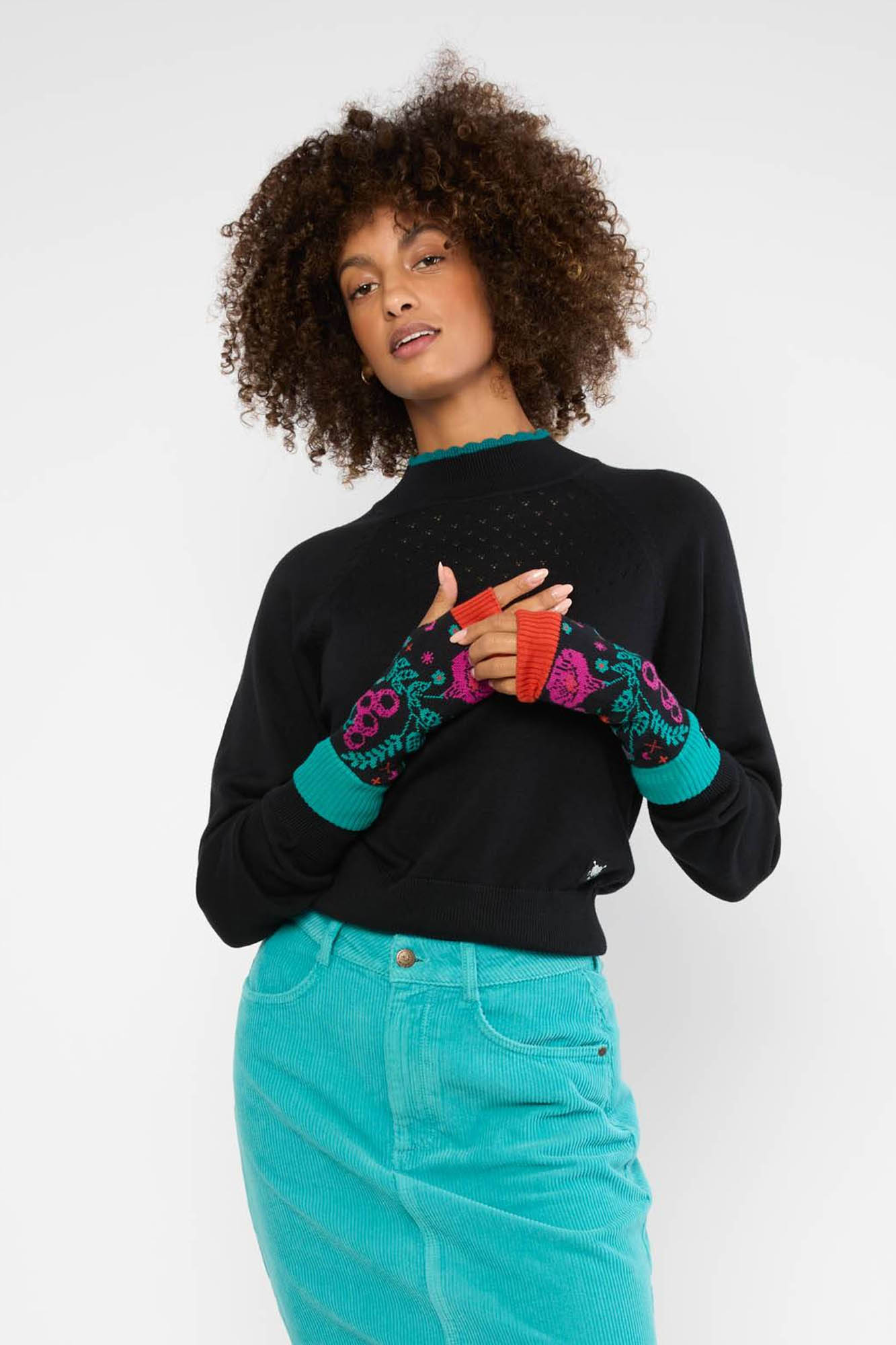 Mitones de algodón orgánico MUSHROOM