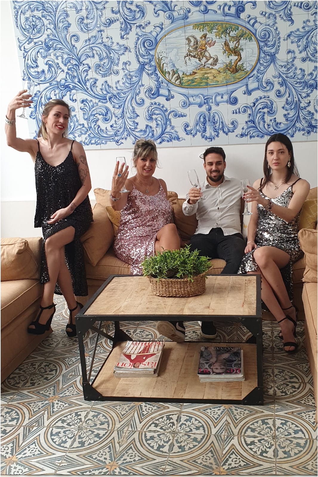 Conjunto mujer lentejuelas