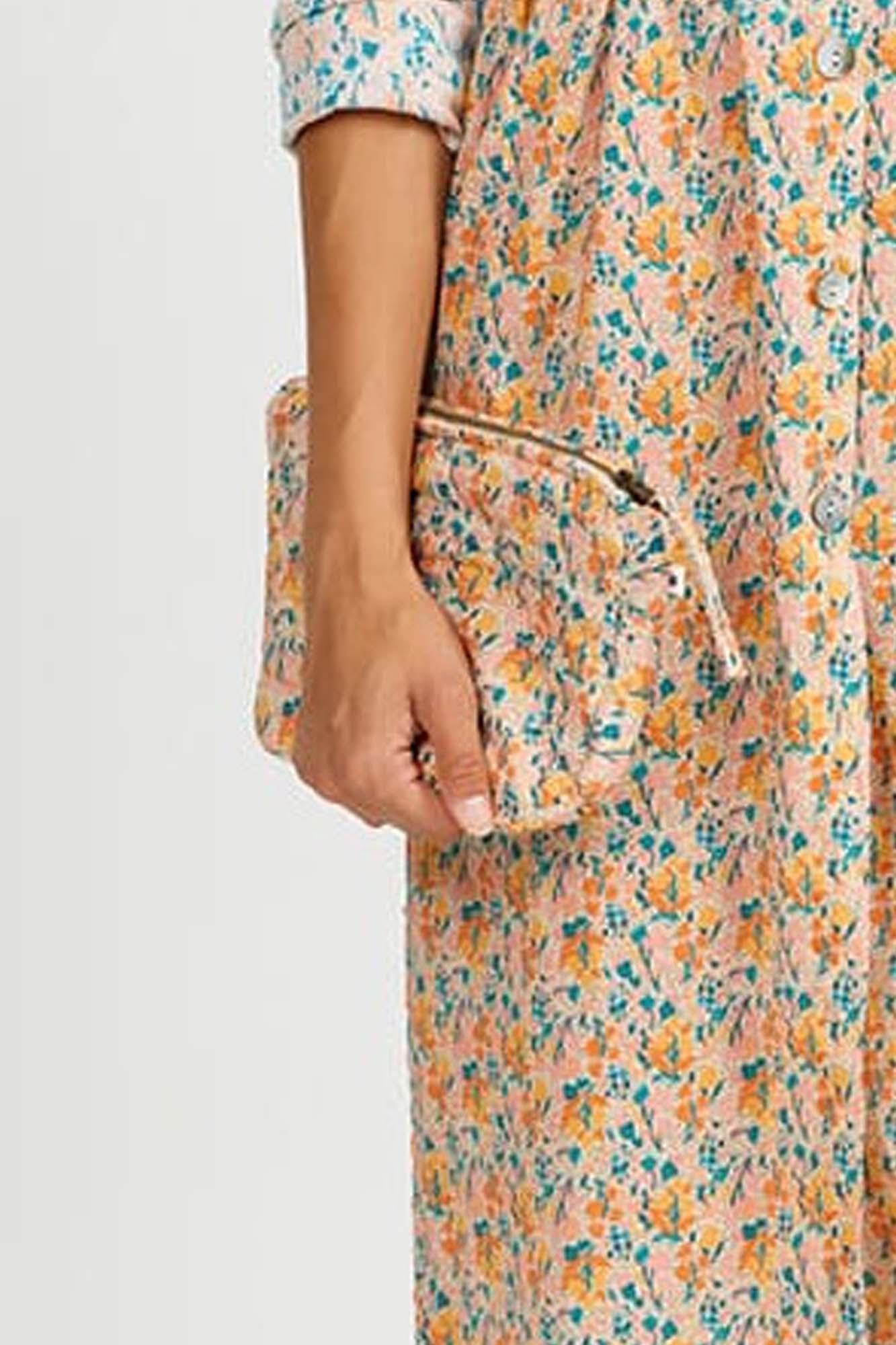 Neceser acolchado FLEURES ECRUES