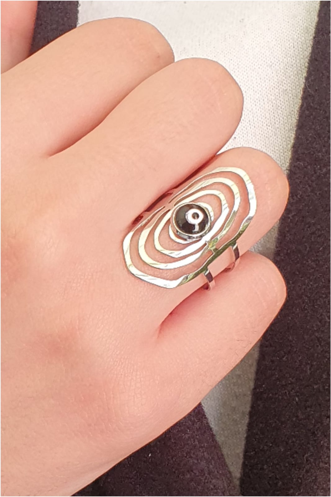Anillo acero el ojo que todo lo ve