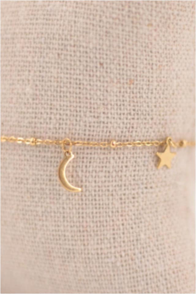 Pulsera mujer acero dorado Universo