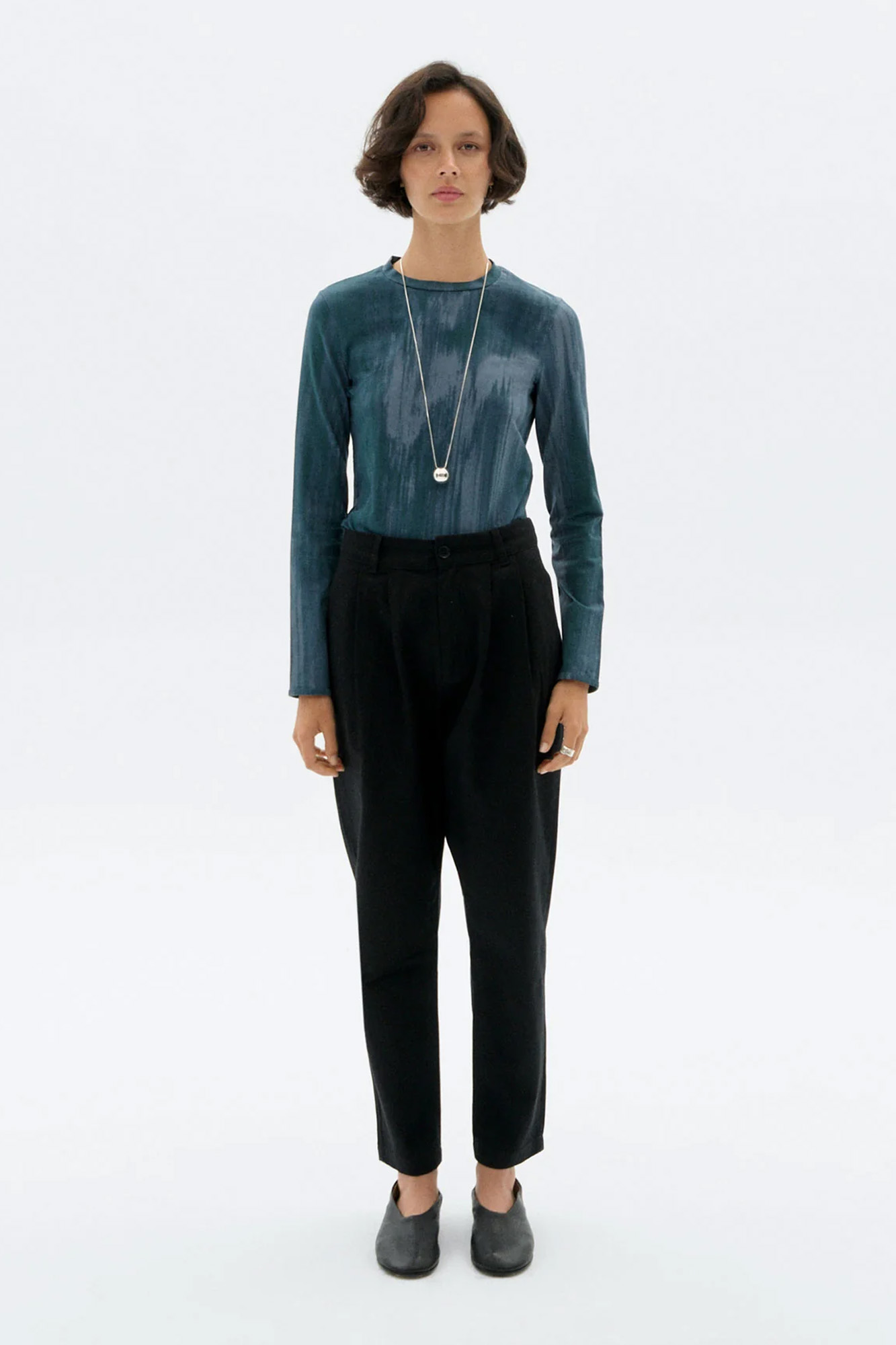 Pantalón de algodón orgánico BLACK RINA