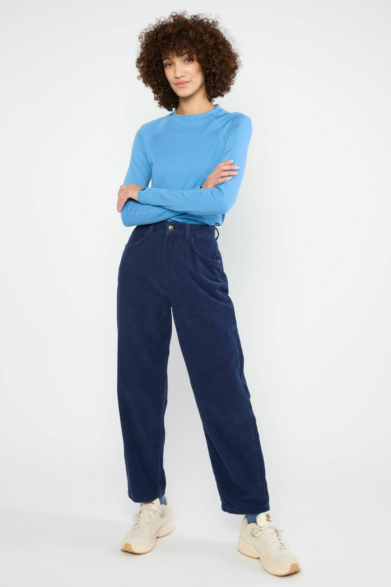 Pantalón de pana azul OLOTTE