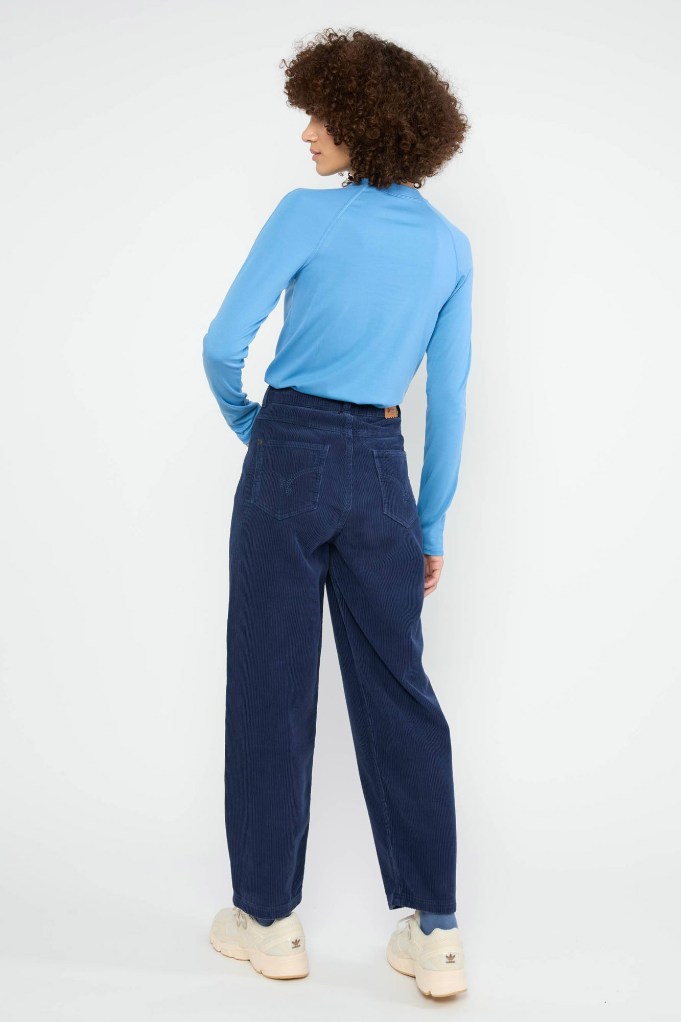 Pantalón de pana azul OLOTTE - Imagen 3